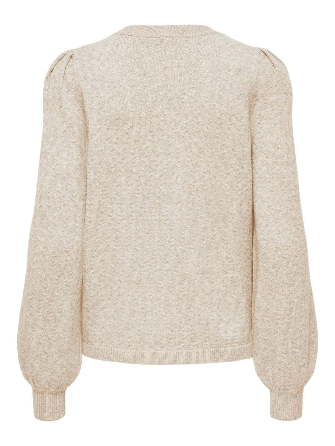 Only Trui met ronde hals ONLKATIA LS STRUCTURE PUFF O-NECK CC KNT