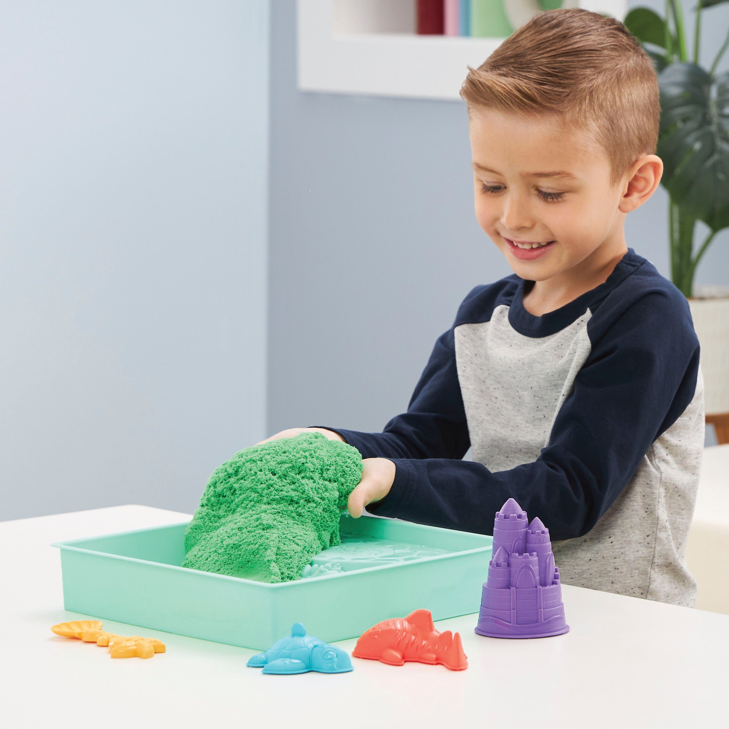 Spin Master Knutselset Kinetic Sand - Box 454 g - Groen
