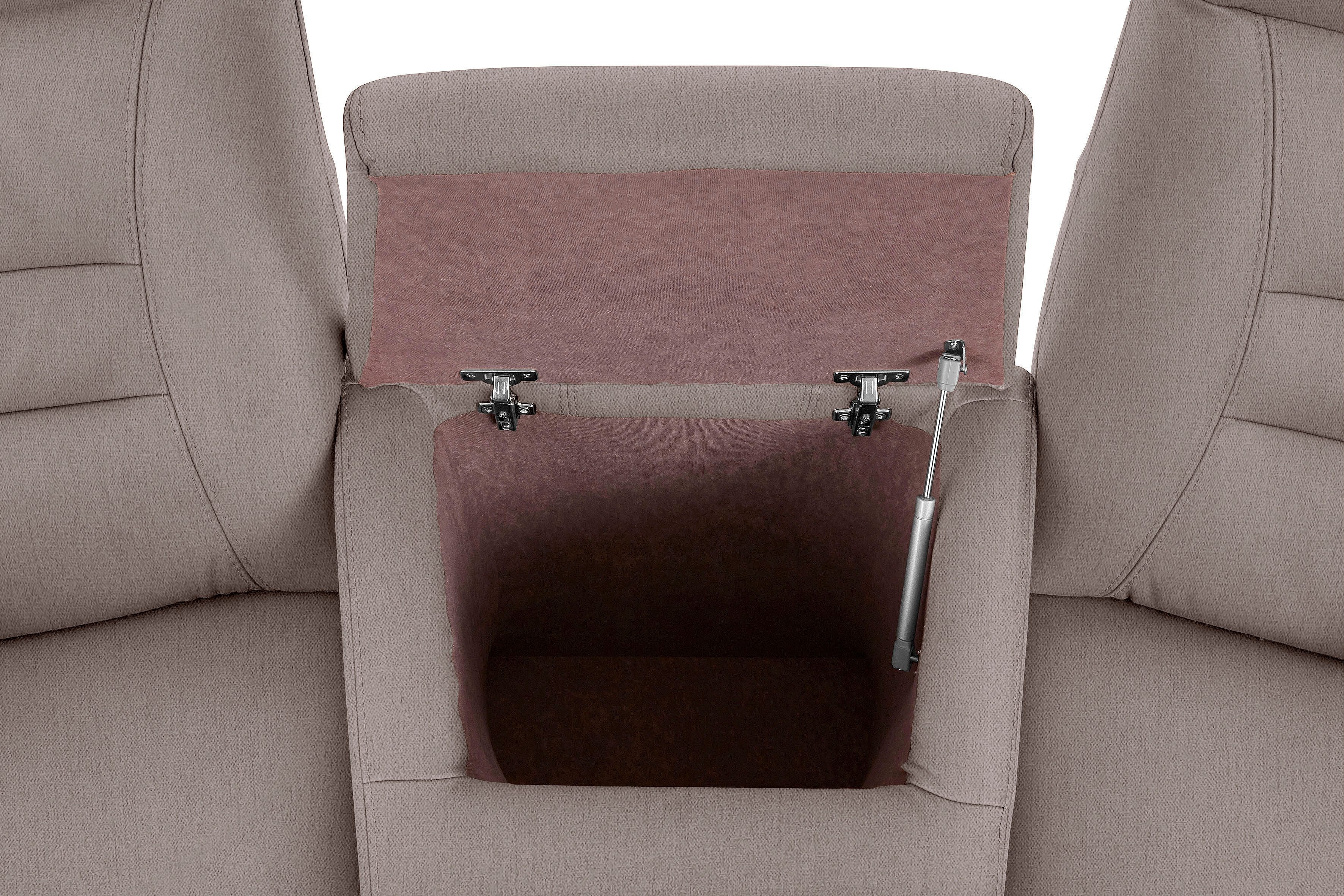 exxpo - sofa fashion 2,5-zitsbank Ascoli, bioscoopsofa met hoog zitcomfort, comfortabele armleuningen incl. relaxfunctie, met opbergruimte en opbergruimte, hoge rugleuning