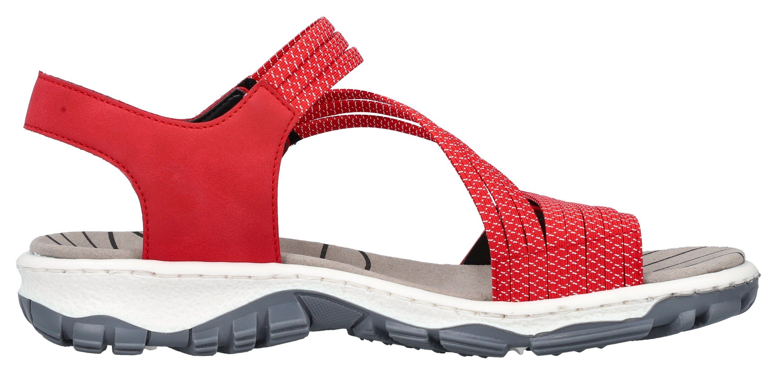 Rieker Sandalen zomerschoen, sandaal, klittenbandschoen, in sportieve uitstraling