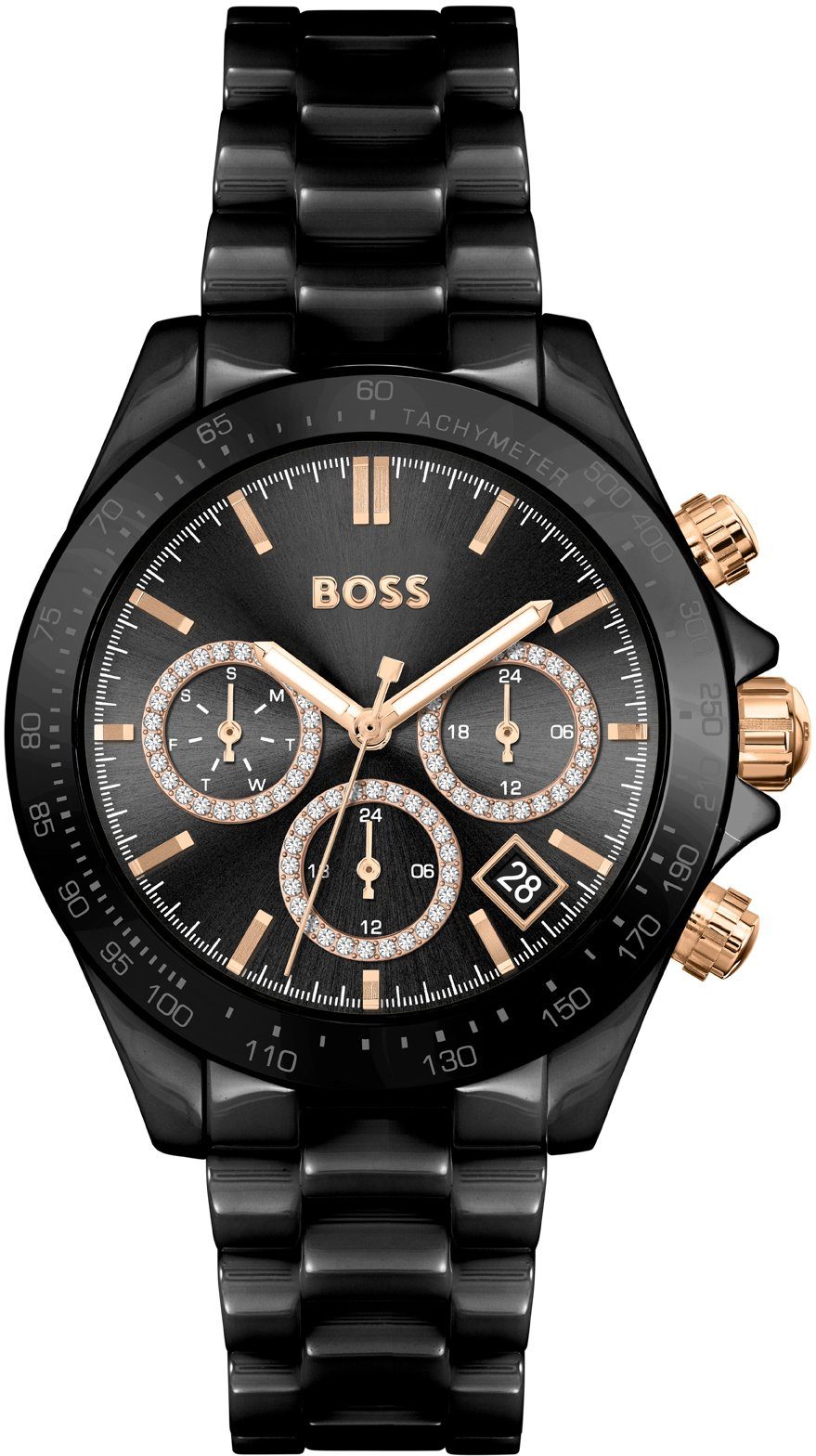 Boss Multifunctioneel horloge NOVIA CERAMIC Quartz horloge, dameshorloge, herenhorloge armbanduhr, keramische band