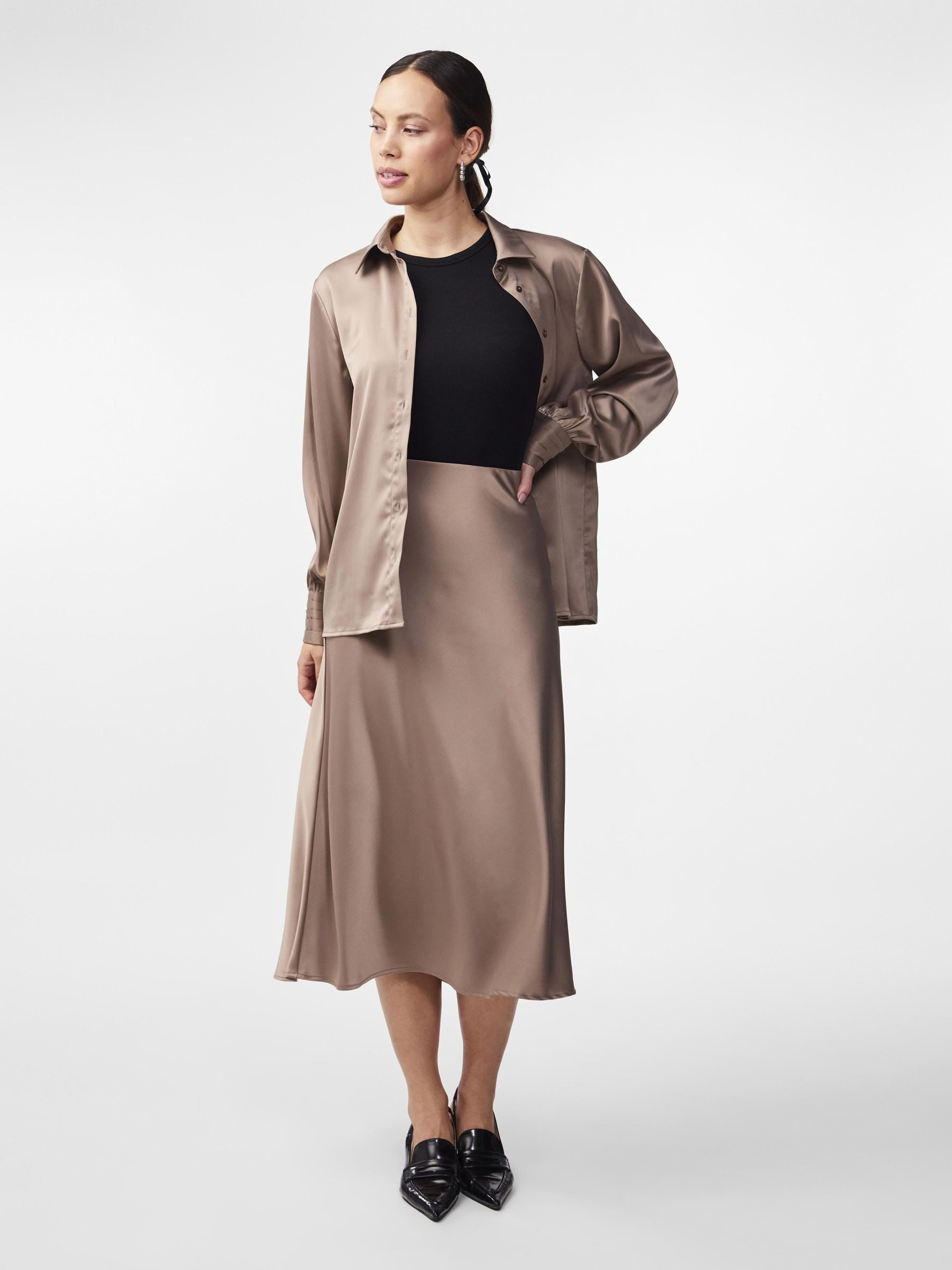 Y.A.S Midirok YASPELLA HW MIDI SKIRT S. NOOS