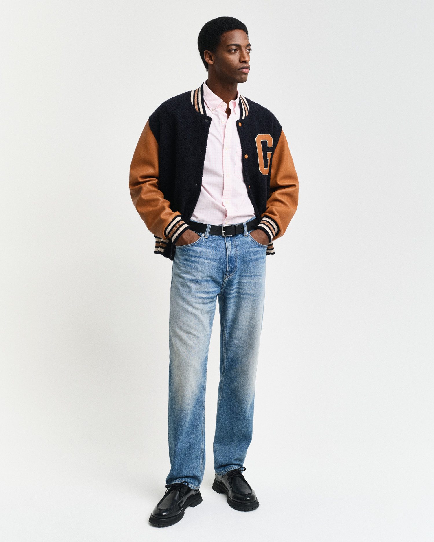 Gant Overhemd met lange mouwen REG POPLIN GINGHAM SHIRT met logoborduursel op borsthoogte