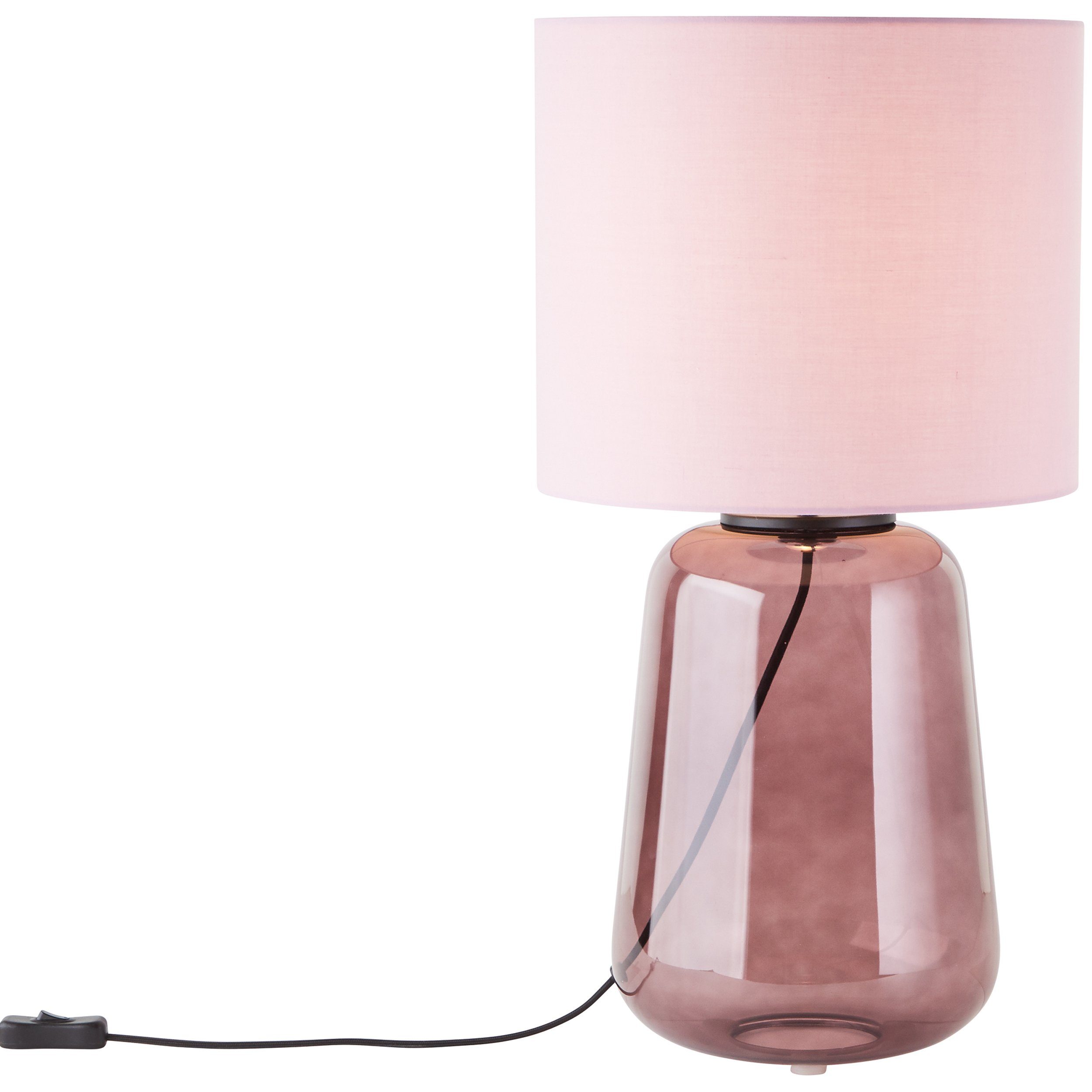 Brilliant Leuchten Tafellamp Hydra Ø 30 cm, E27, glas/textiel