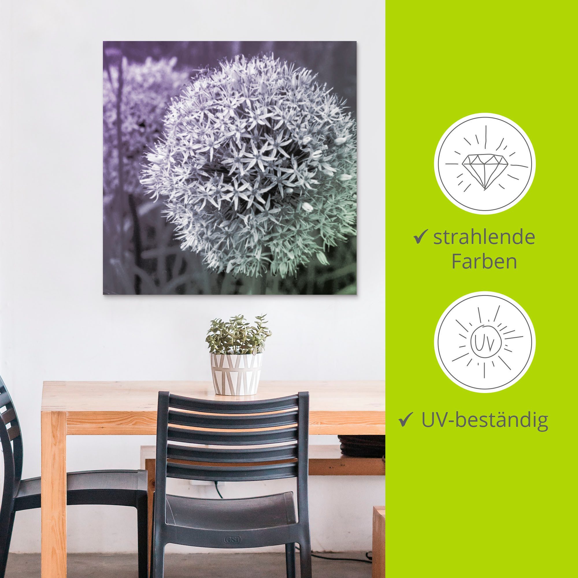 Artland Artprint Paars Sensatie I als artprint van aluminium, artprint voor buiten, artprint op linnen, poster, muursticker
