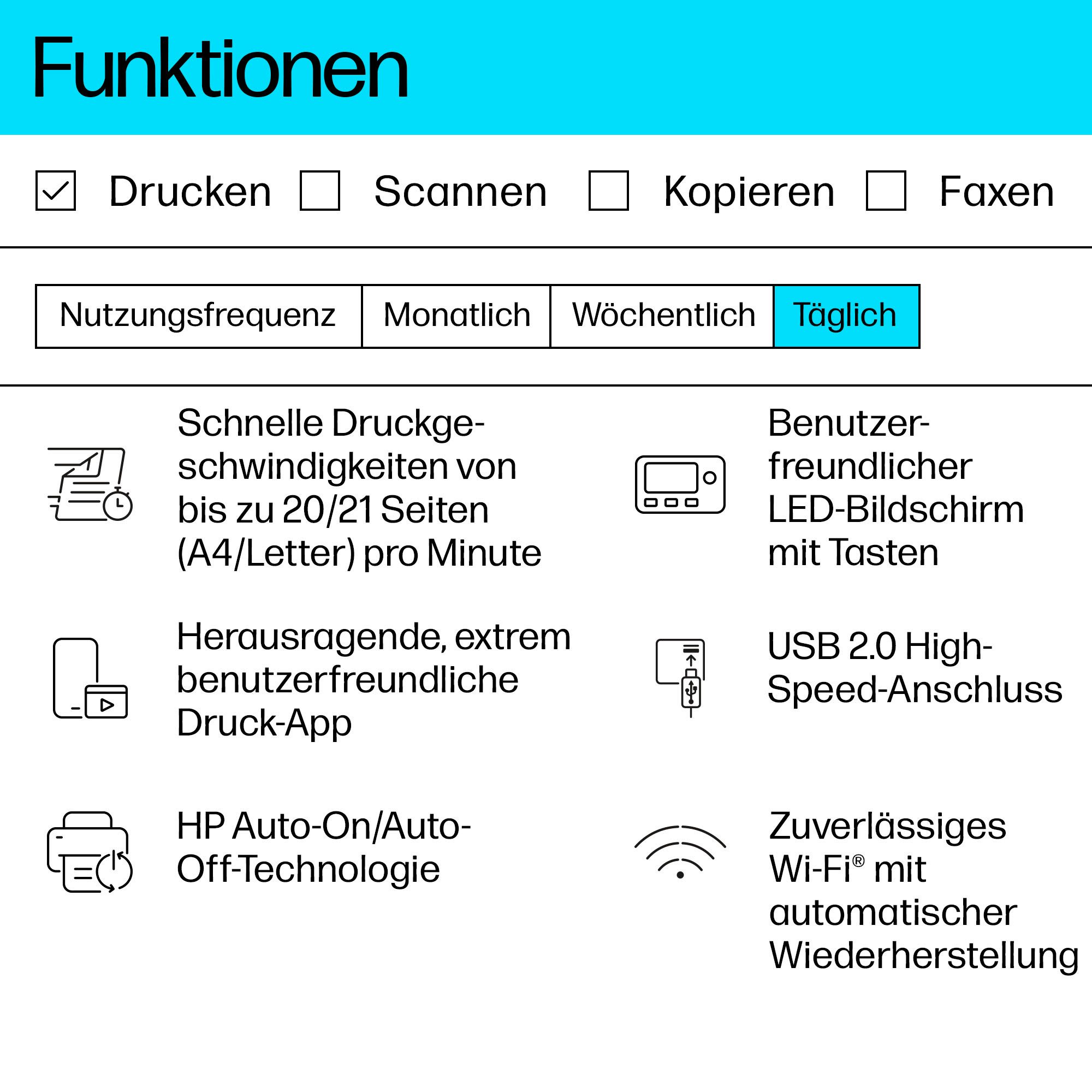 HP Zwart/wit laserprinter LaserJet M110w inclusief 2 maanden gratis printen met hp instant ink
