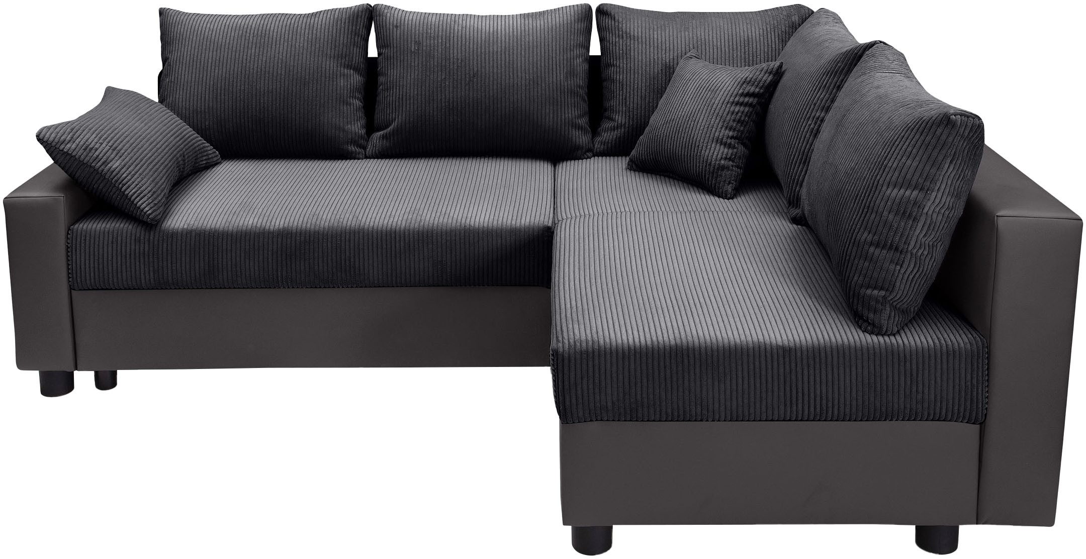 COLLECTION AB Hoekbank Parma L-vorm met slaapfunctie en bedlade, inclusief kussens, bonell-federkern