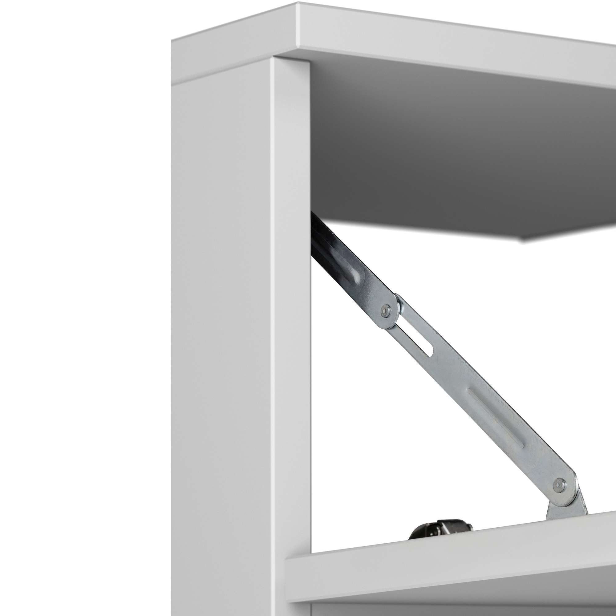 INOSIGN Wastafelonderkast Skara met klep en lade, zwarte grepen, breedte 80 cm, hoogte 55 cm