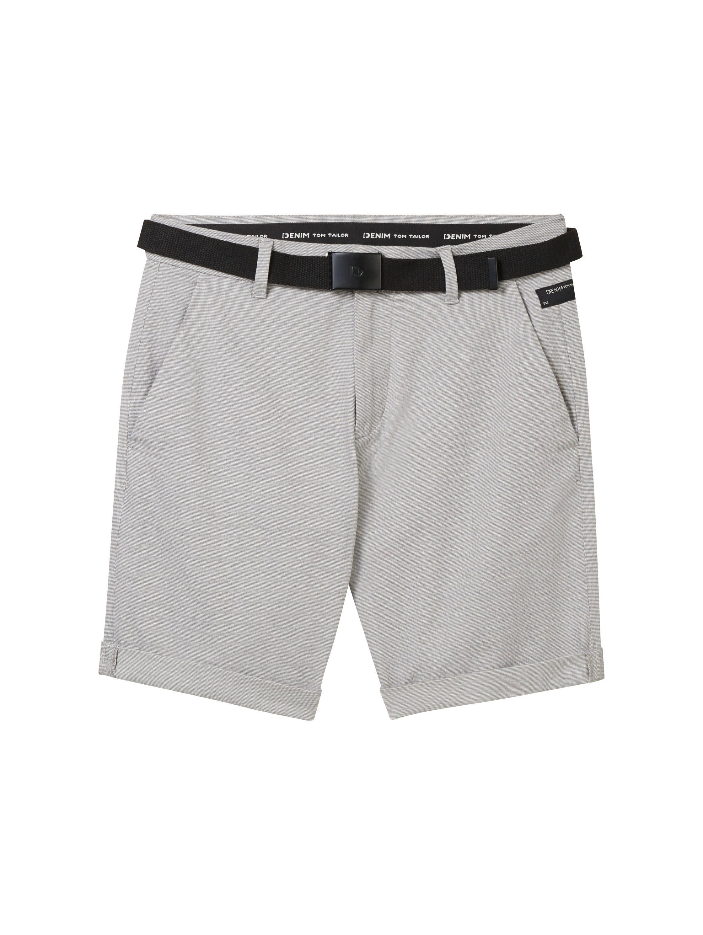 Tom Tailor Denim Chino-short met riem (2-delig)