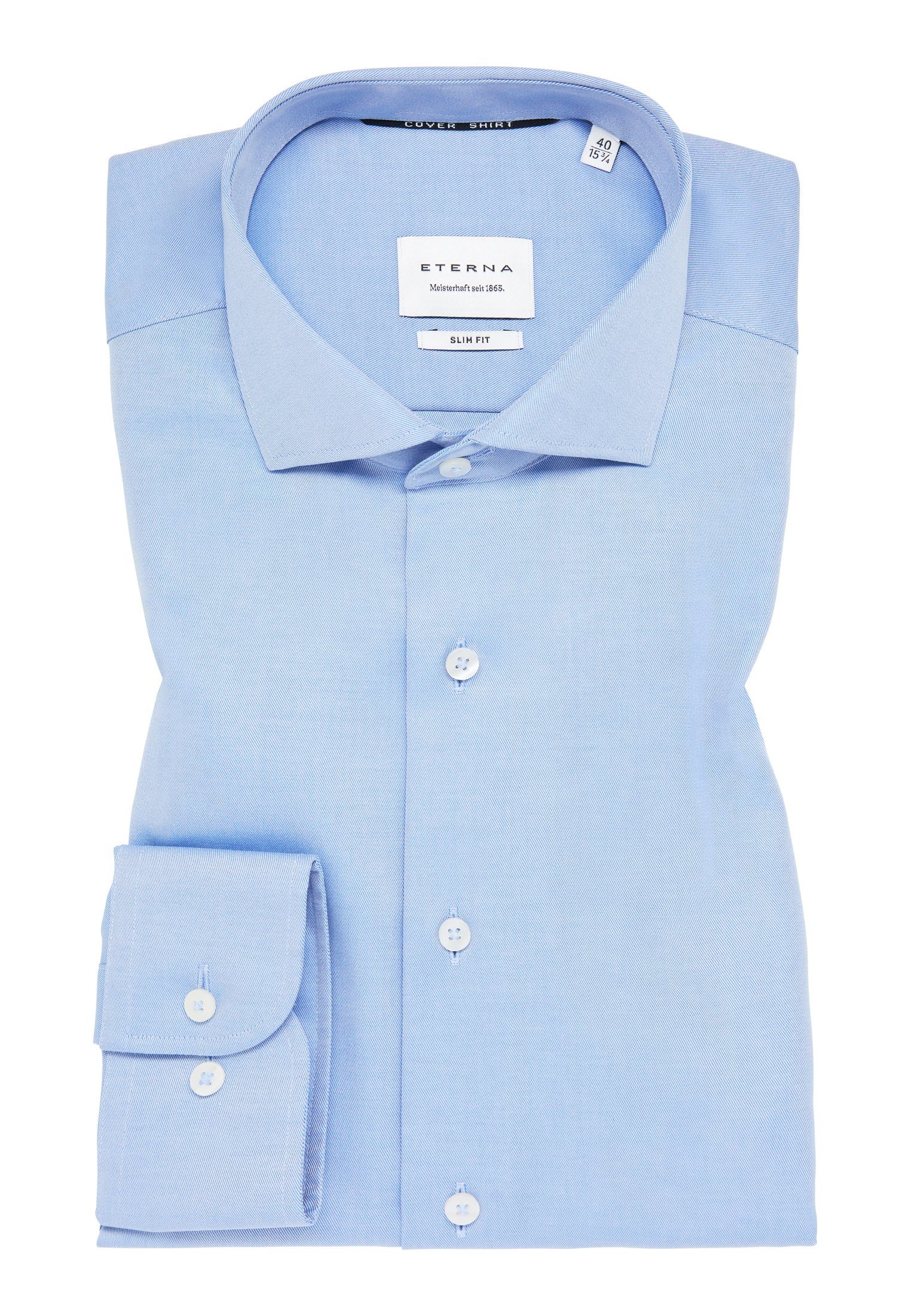 Eterna Overhemd met lange mouwen Slim fit NON IRON (strijkvrij)