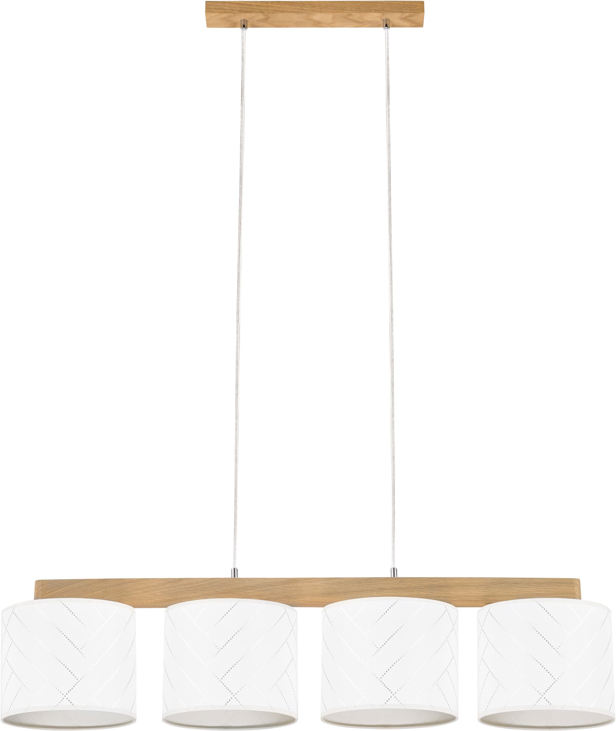 BRITOP LIGHTING Hanglamp Punto Hanglamp, van chic eikenhout, in te korten