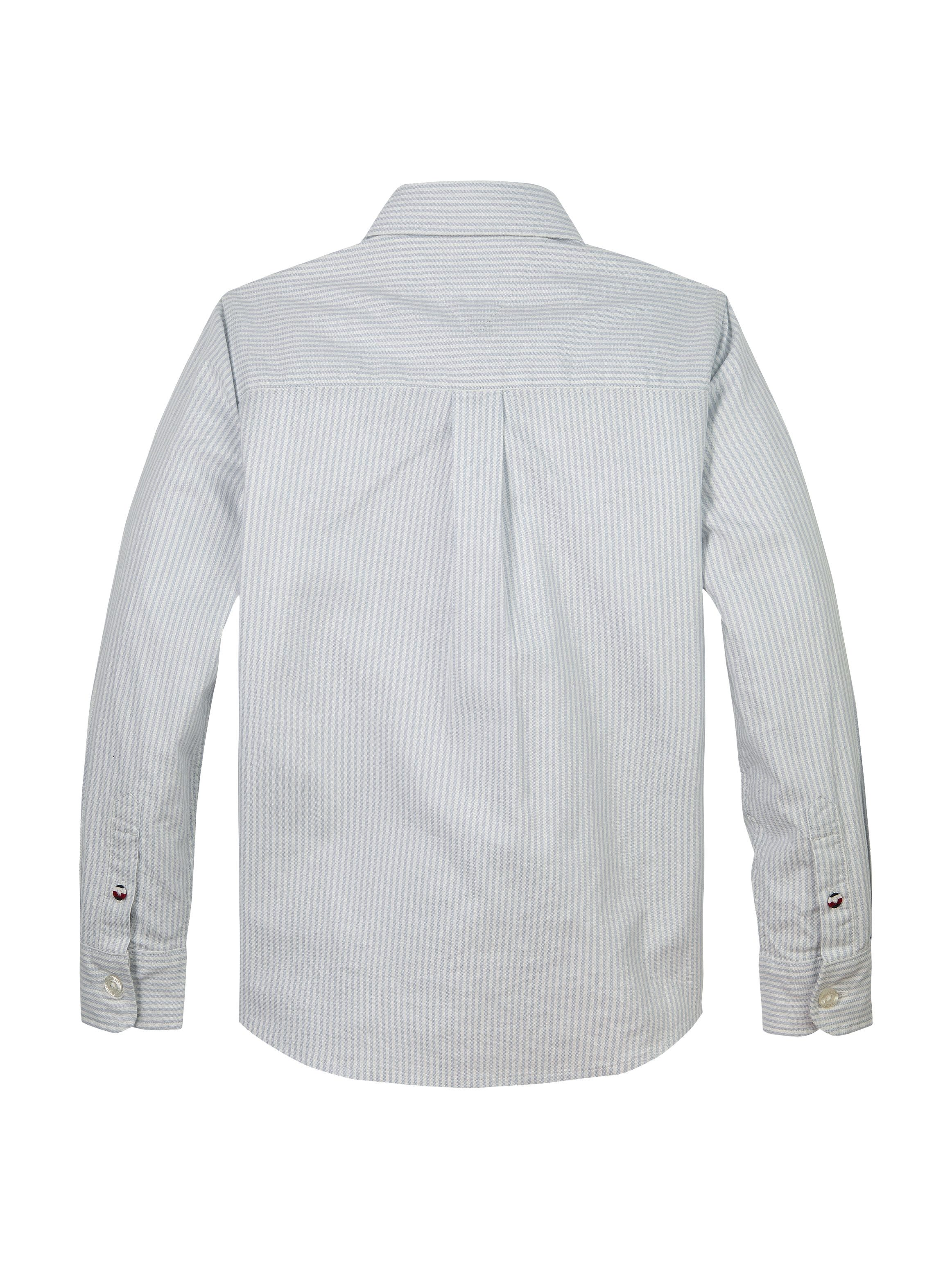 Tommy Hilfiger Overhemd met lange mouwen FLEX ITHACA SHIRT LS met streepjespatroon, logo-borduursel