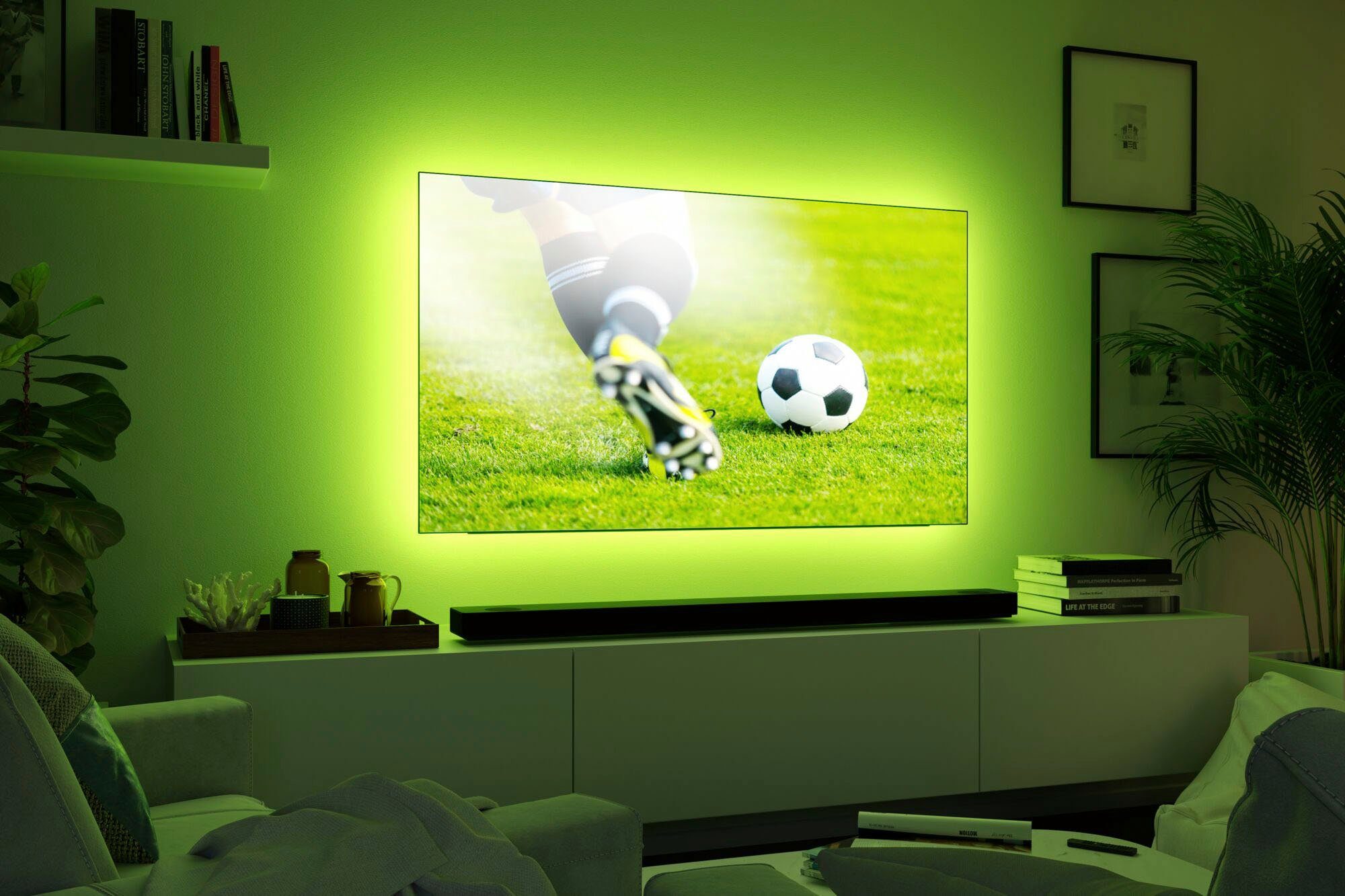 Paulmann Led-strepen MaxLED 250 TV Comfort Basisset 65 Inch 4,3m Dynamisch RGB 22W 234lm/m (1 stuk)