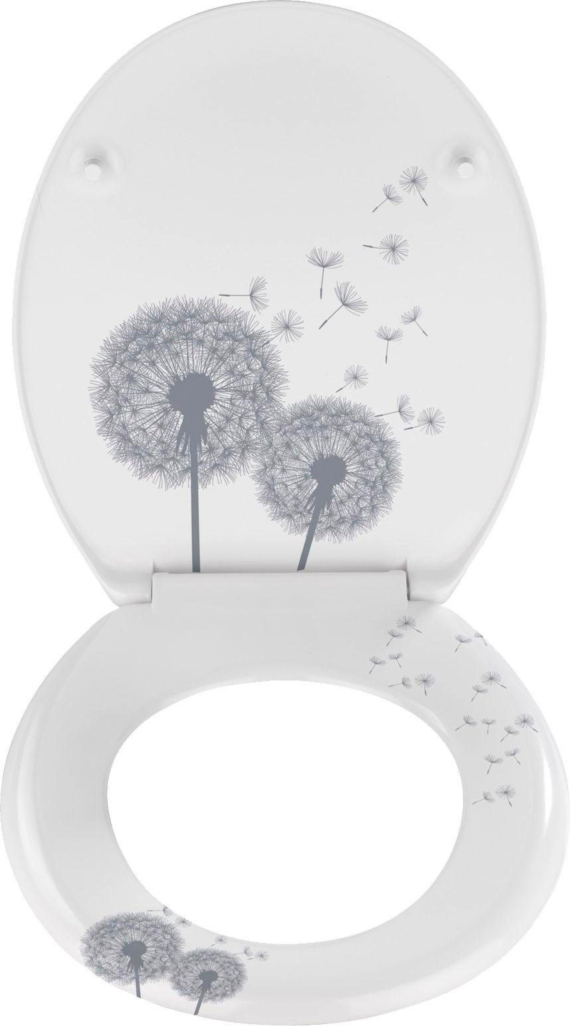 WENKO Toiletzitting Astera Duroplast, met soft-closemechanisme