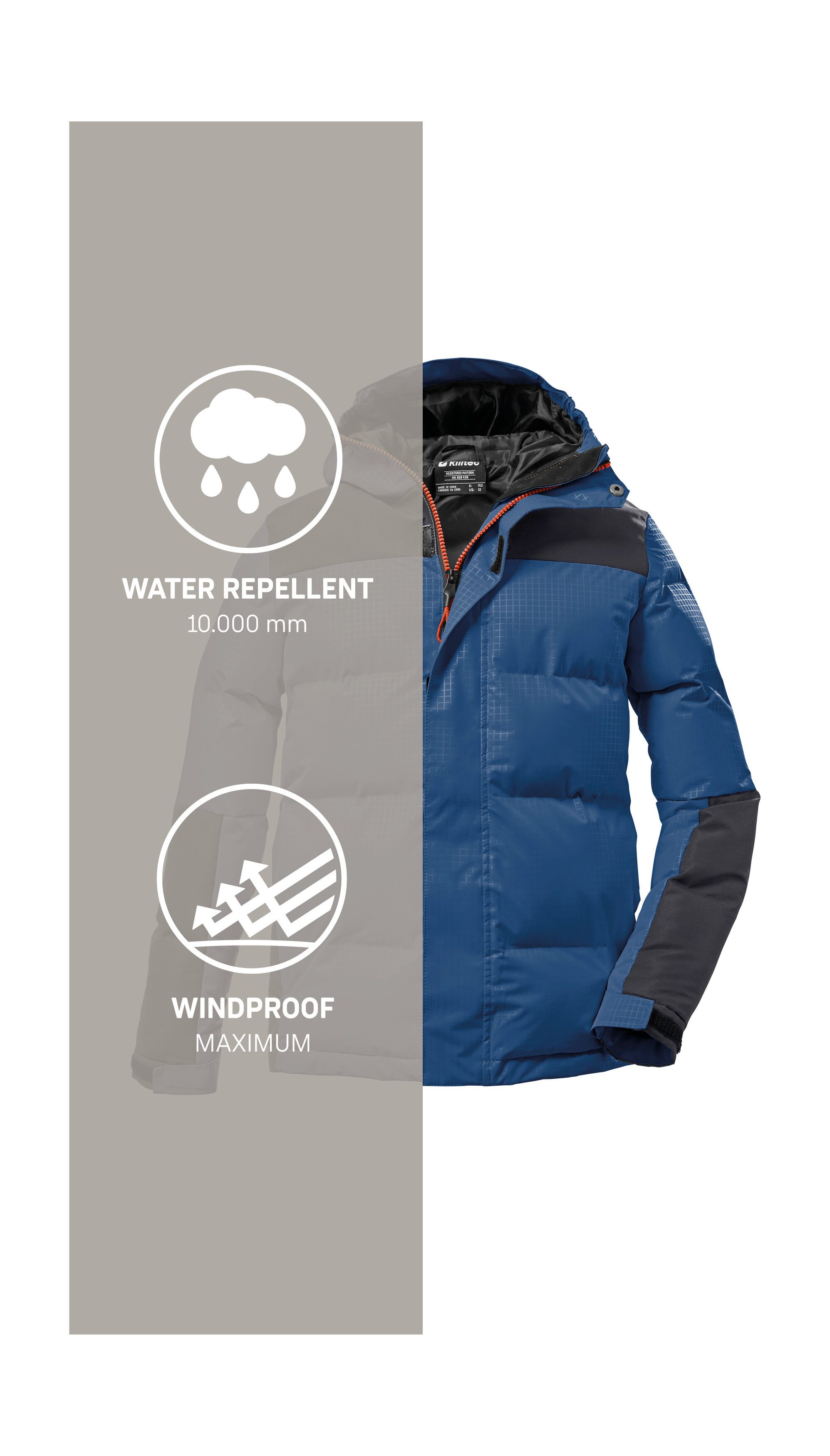Killtec Gewatteerde jas KOW 31 BYS QLTD JCKT Gevoerde killtec jack, waterafstotend, ademend, duurzaam