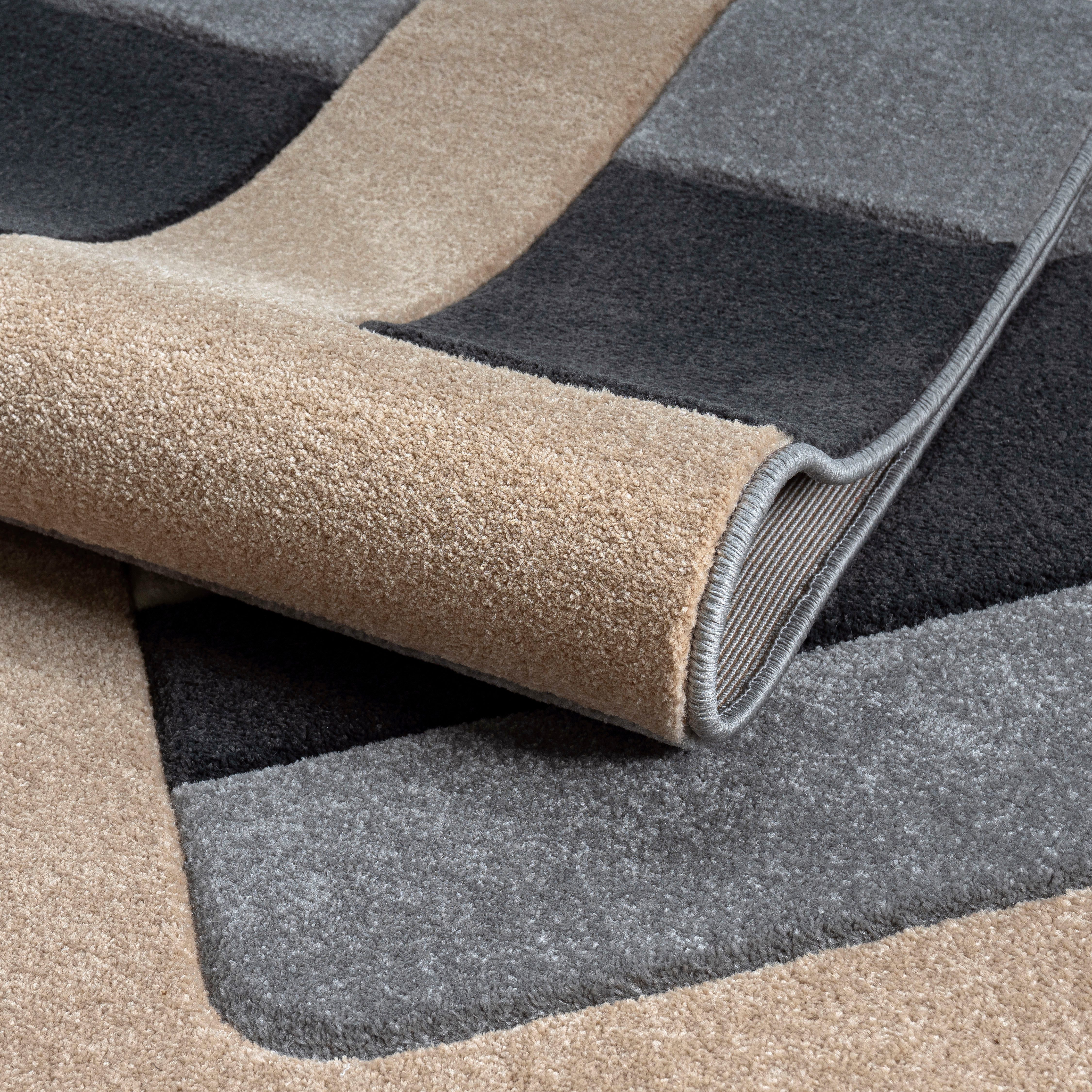 my home Vloerkleed Maxim Hoog-laag effect, kortpolig, 3D-ontwerp, klantenfavoriet