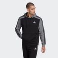 adidas performance sweatshirt essentials mélange french terry hoodie zwart