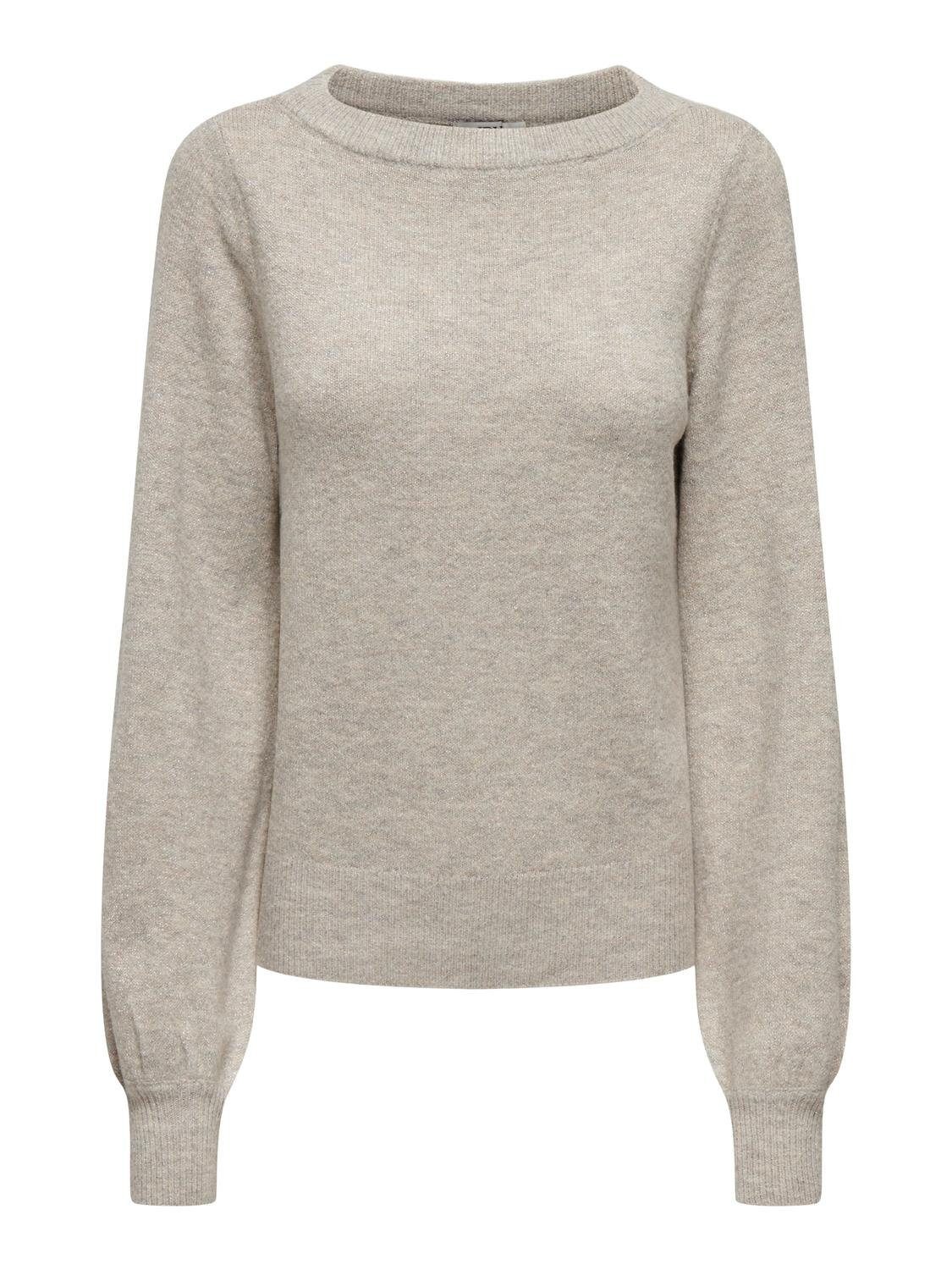JDY Gebreide trui JDYRUE GLITTER L/S BOAT PULLOVE KNT NOOS
