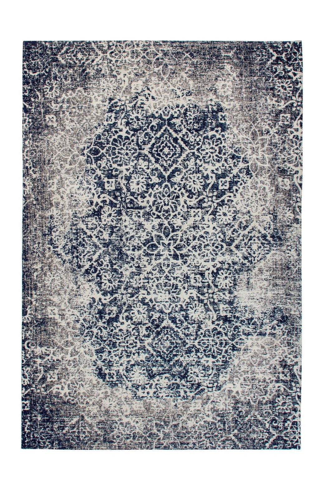 Kayoom Vloerkleed River 140 Jacquard, retro- en vintage-ontwerp, katoen achterkant