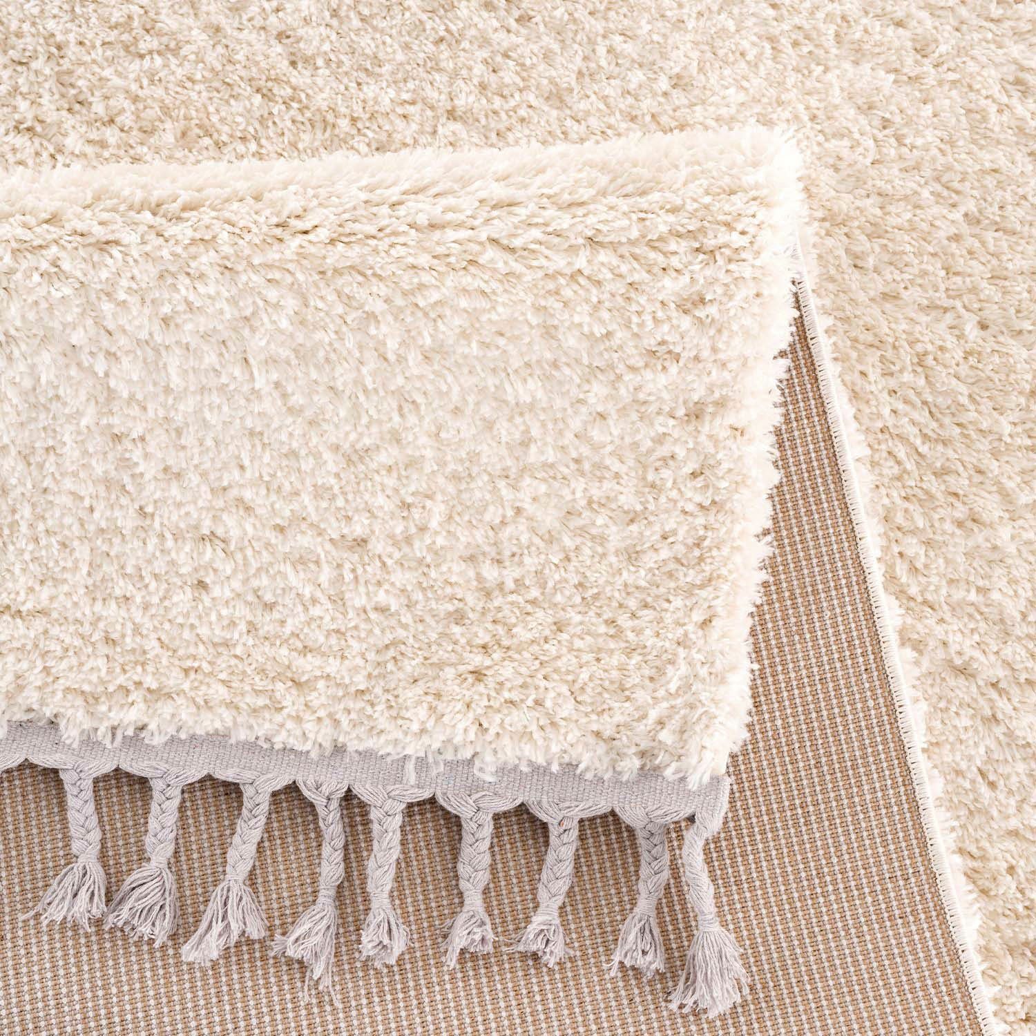 Carpet City Hoogpolige loper Pulpy 100 bijzonder zacht, met franje, unikleurig