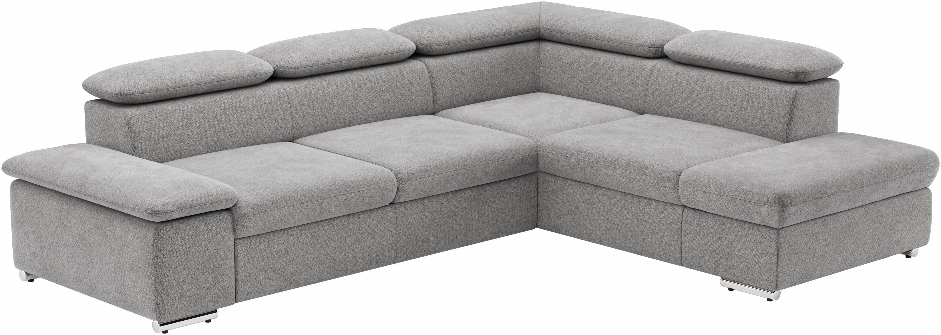 sit&more Hoekbank Valentine, L-vorm, arm- en hoofdeinstelling