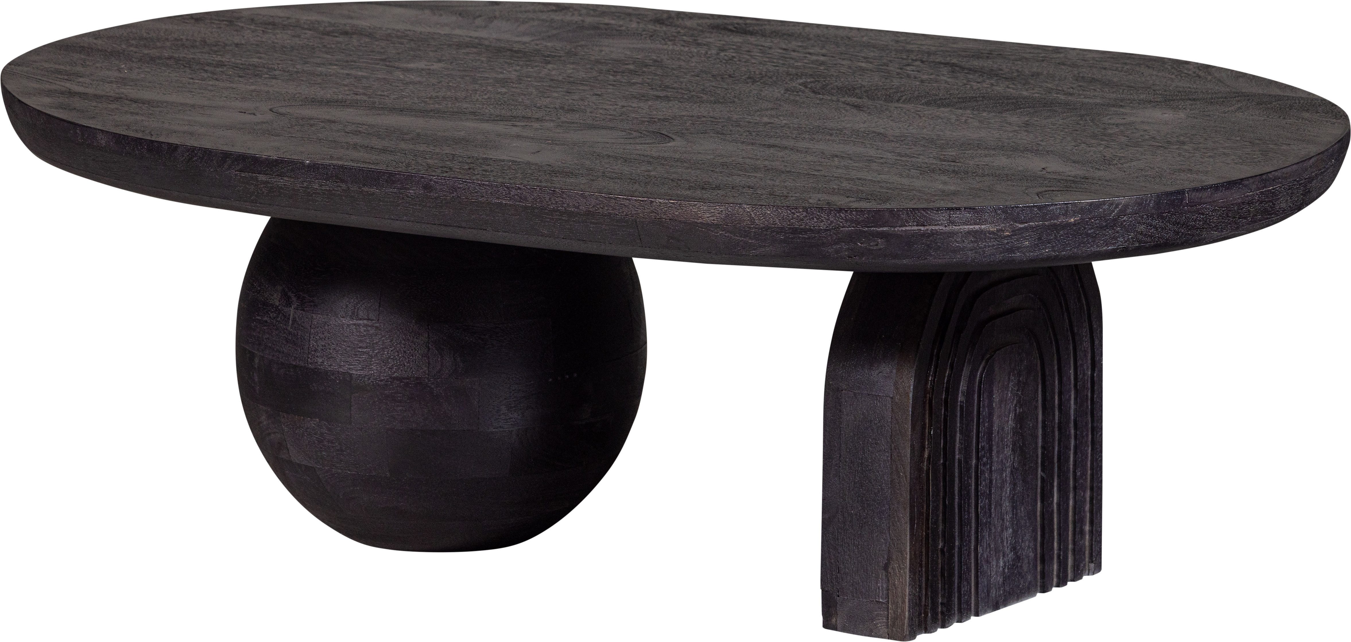 WOOOD Salontafel STEPPE van mango-hout, grote tafelblad, h 38 cm x b 110 cm