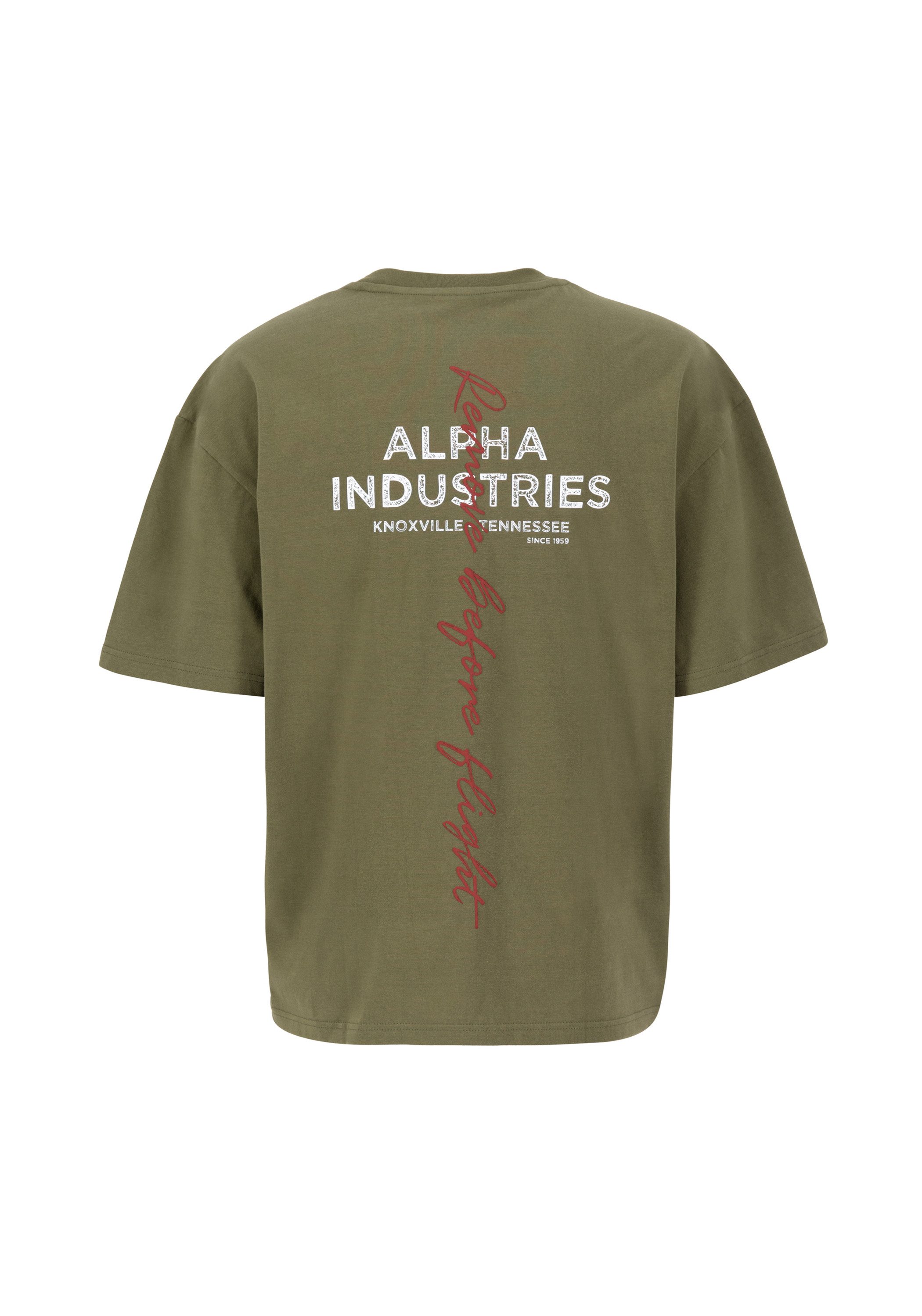 Alpha Industries T-shirt Men T-Shirts Signature Backprint T-Shirt