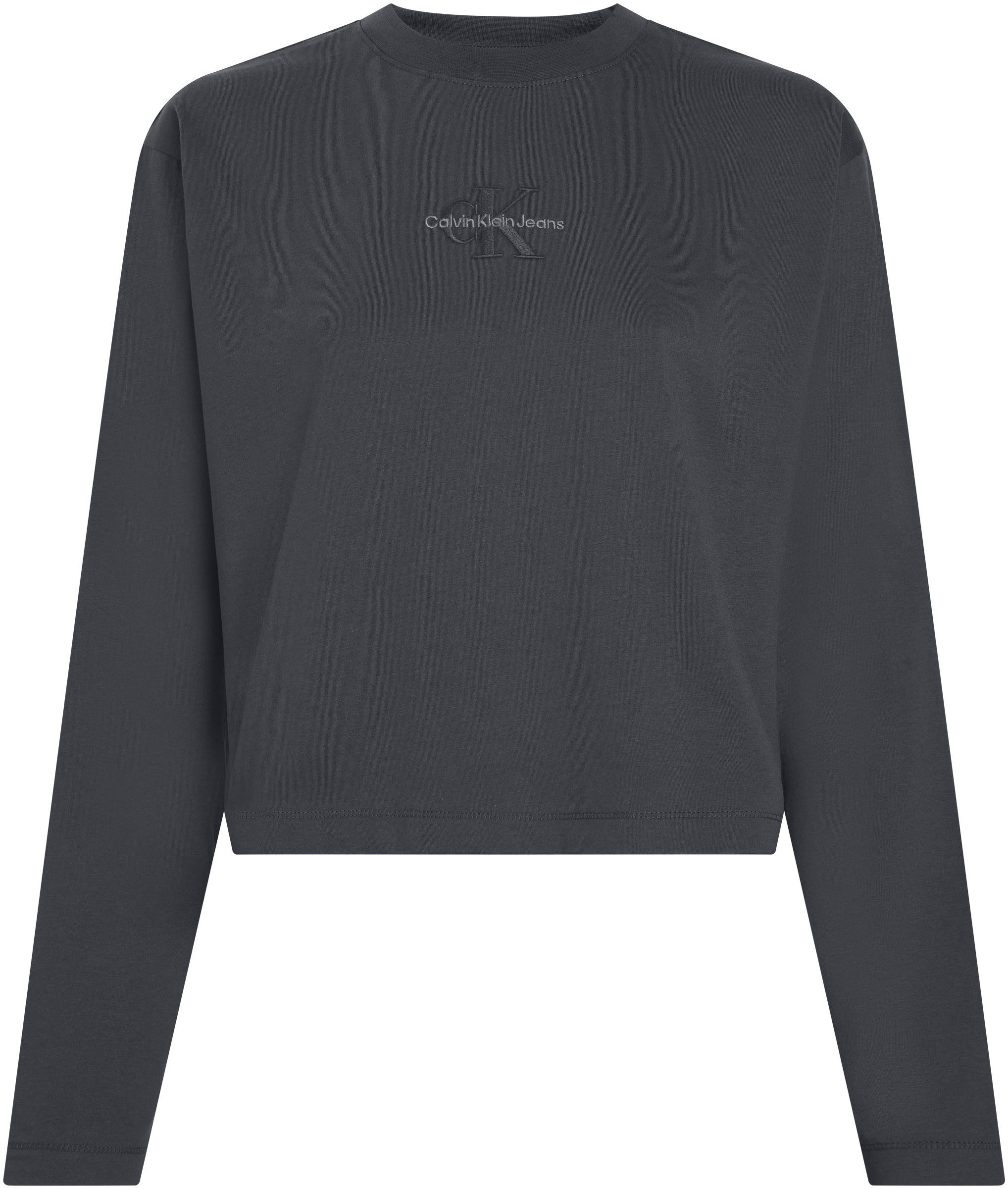 Calvin Klein Shirt met lange mouwen MONOLOGO LOOSE LS TEE