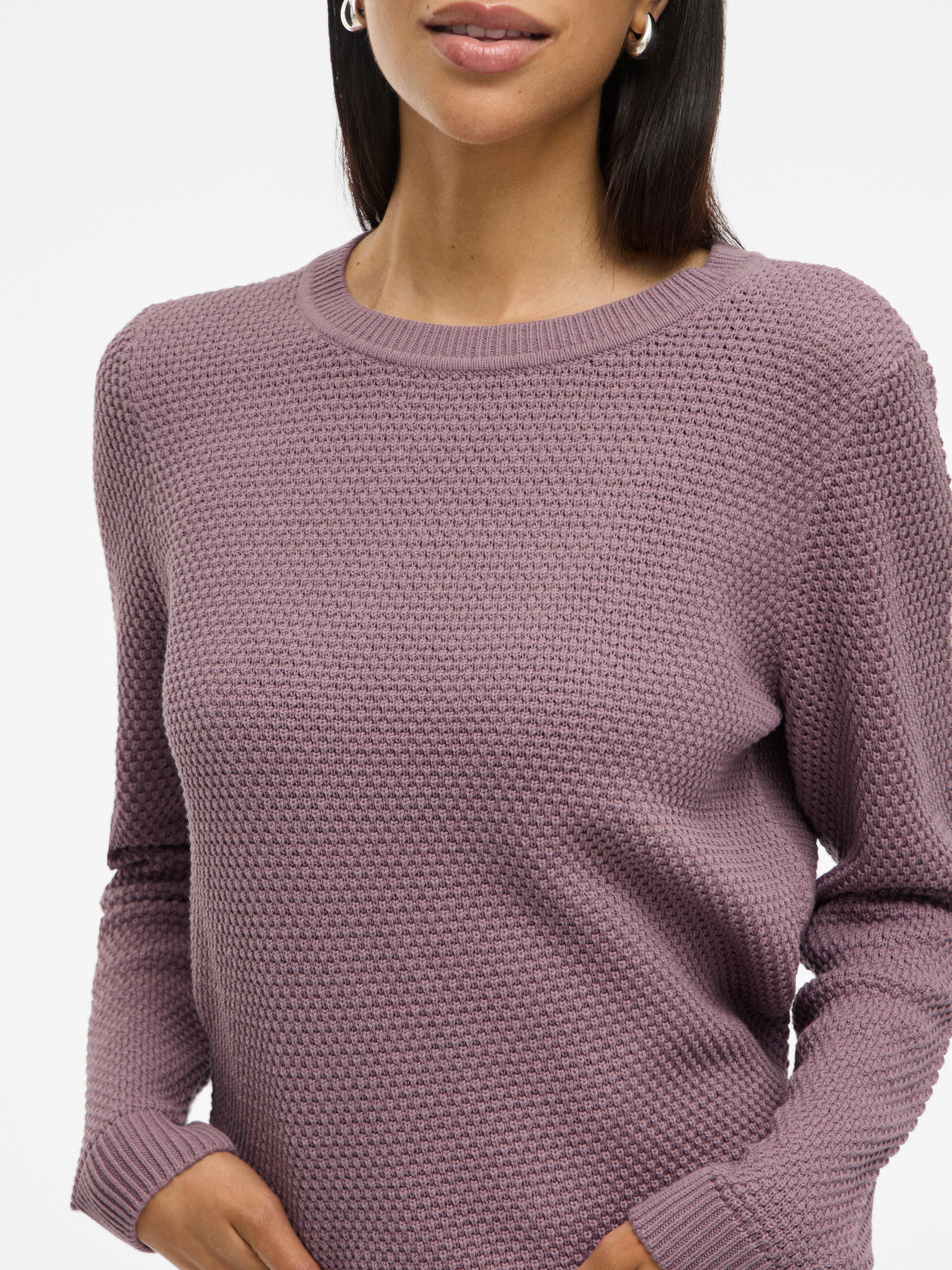 Vila Trui met ronde hals VIDALO O-NECK L/S KNIT TOP- NOOS