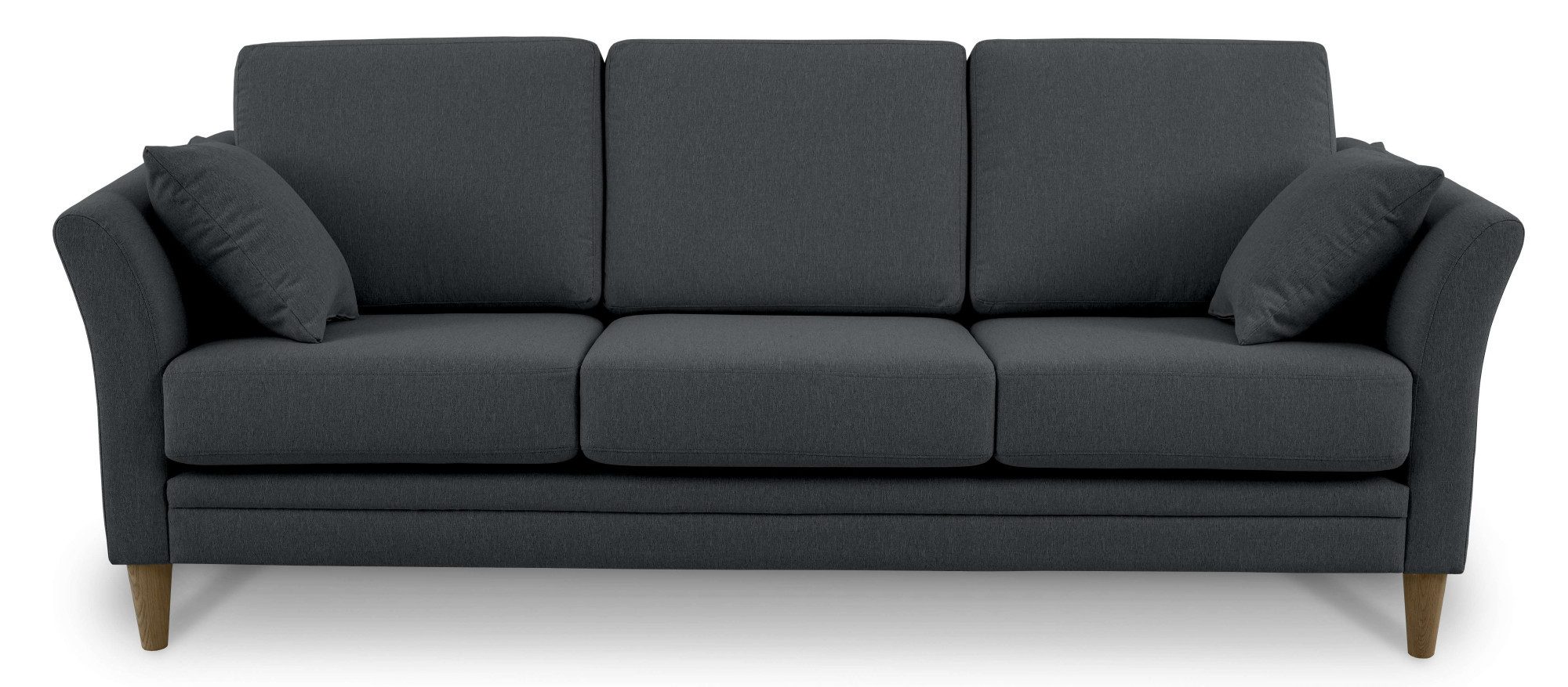 Home affaire 3-zitsbank Arellano, breedte 217 cm klassiek ontwerp, 2 sierkussens inbegrepen, fijn geweven stof