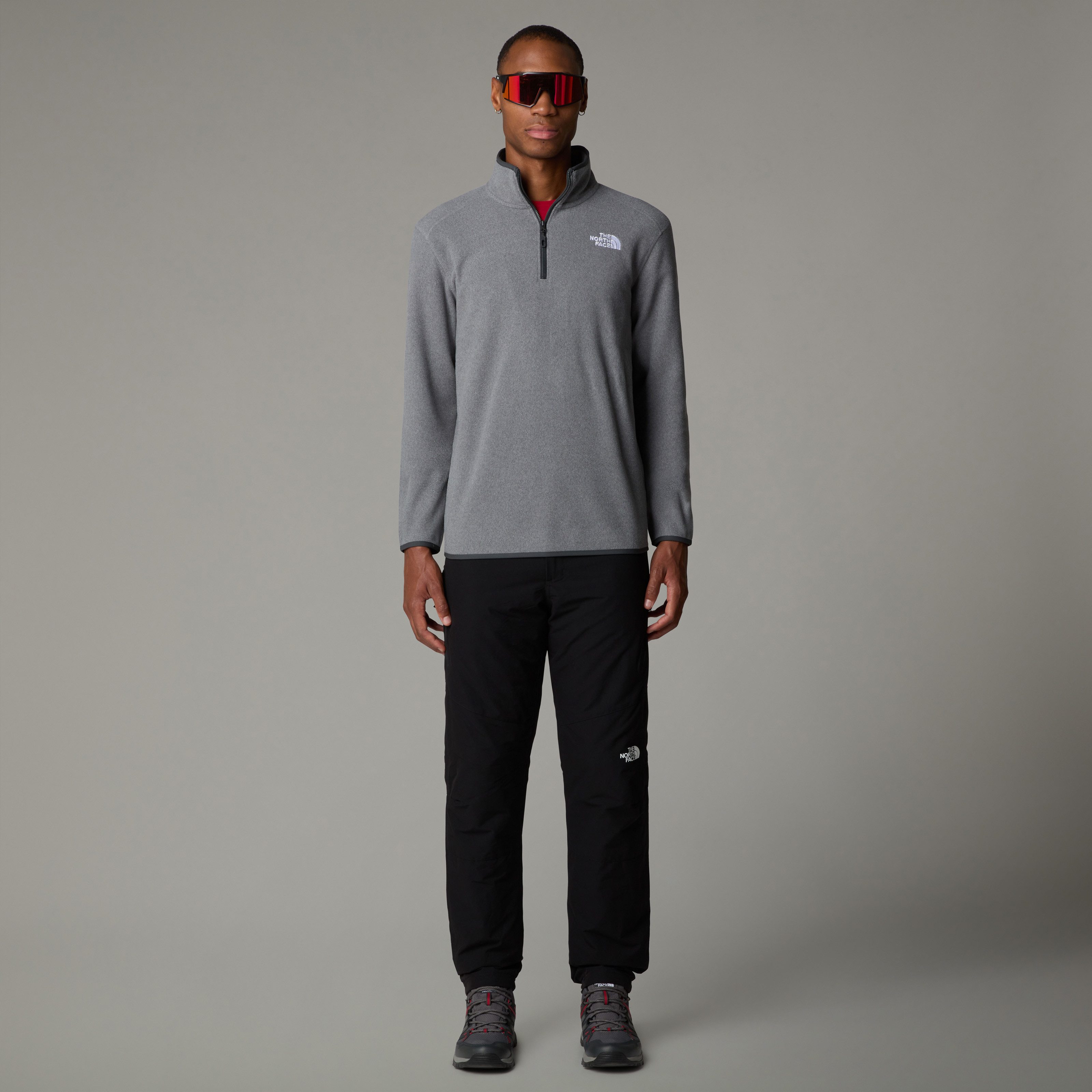 The North Face Fleecetrui M 100 GLACIER 1/4 ZIP - EU met subtiele logo- borduursels (1-delig)