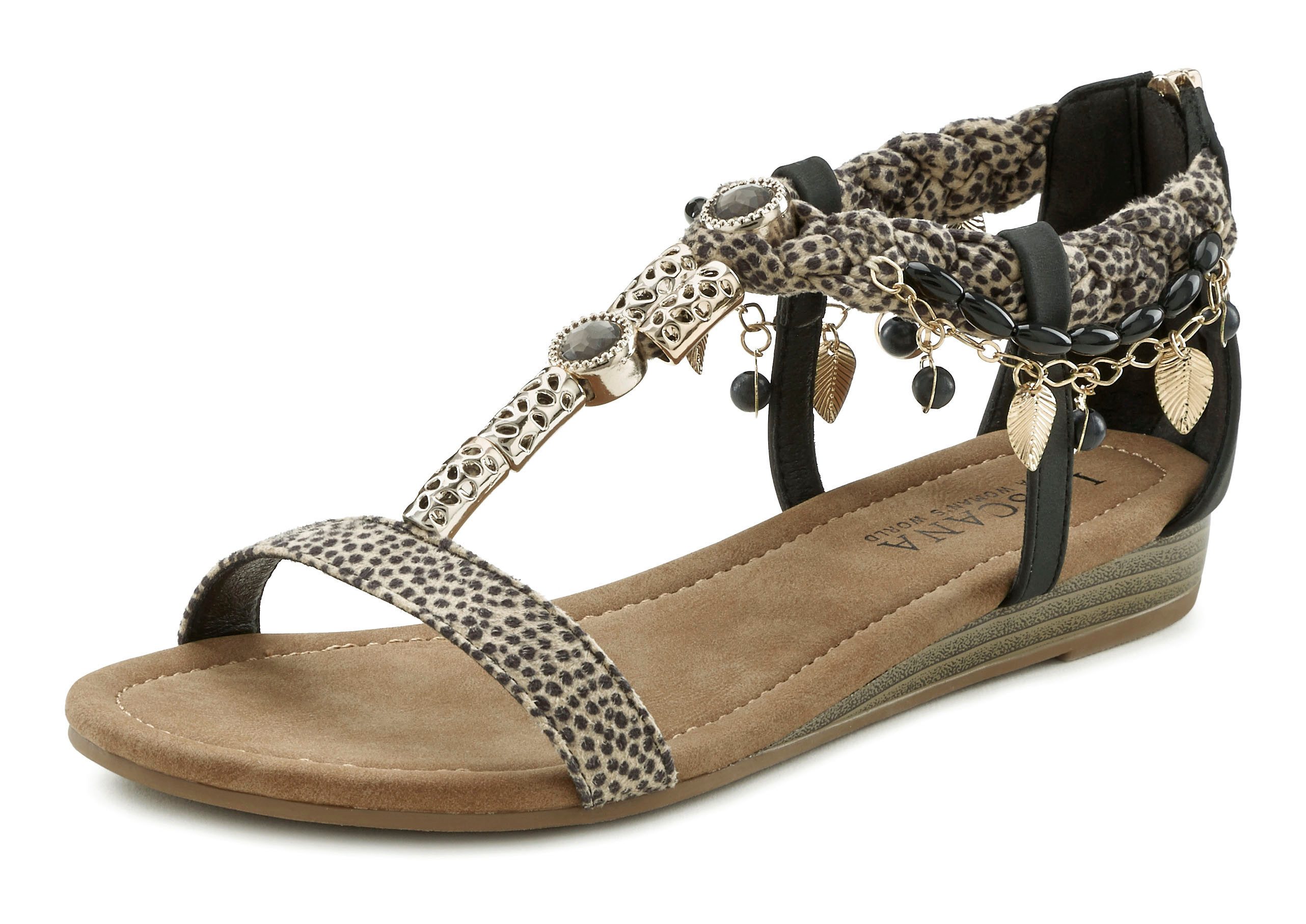 Lascana Sandalen Zomerschoen Sandalette, zomerschoen in festival-look VEGAN