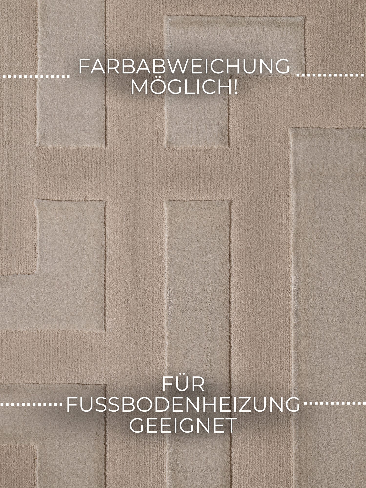 ELLE DECORATION Design-vloerkleed Onyx Woonkamer, slaapkamer, loper, hoog-laag effect, gang, glans