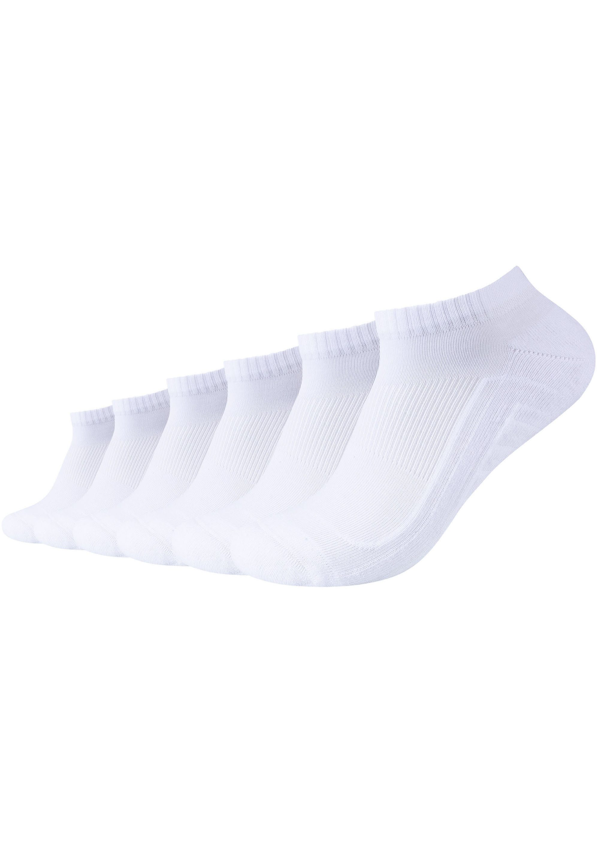 Camano Korte sokken CA-Soft met versterkt teengebied (Set van 6) unisex sportsokken maat 43 (46) wit
