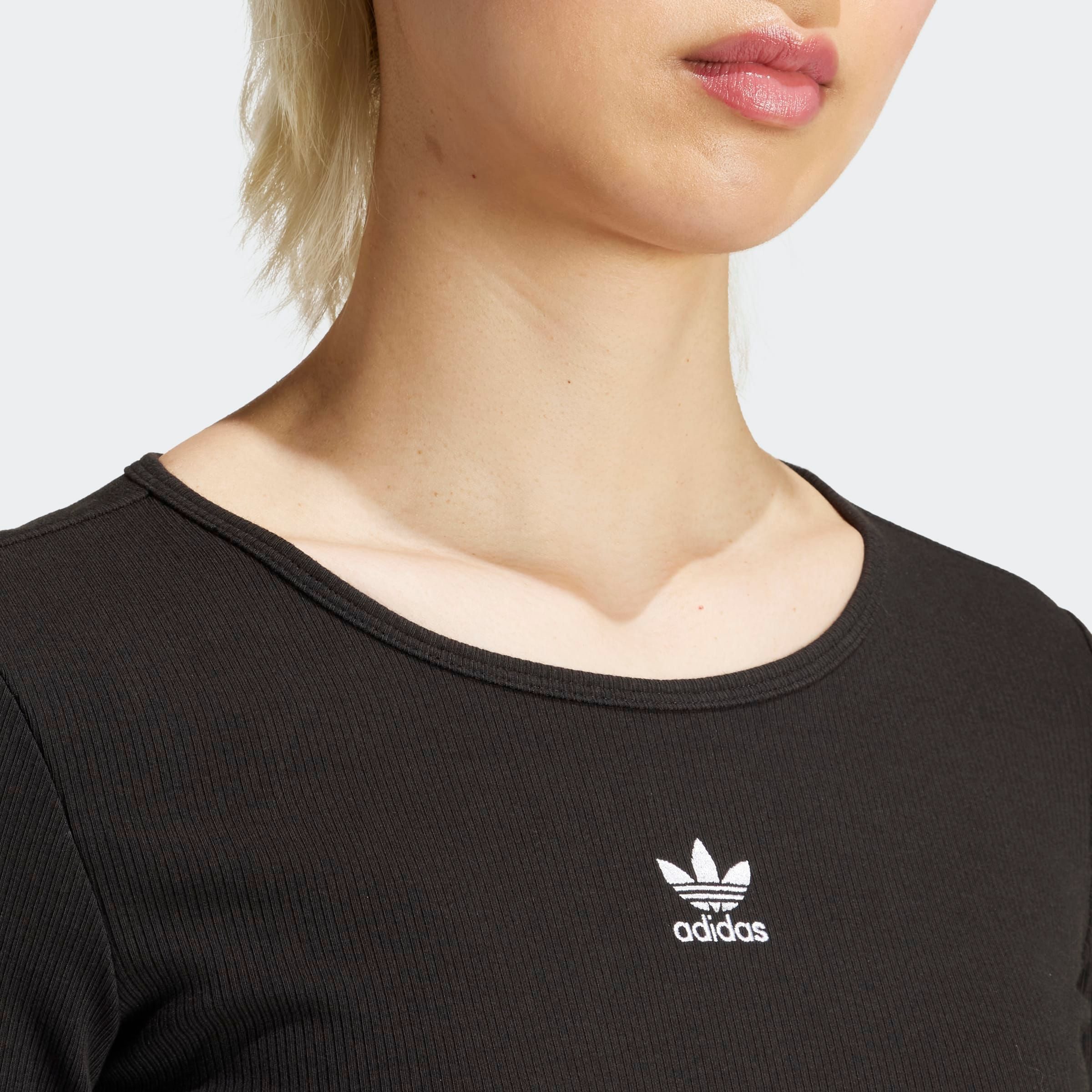adidas Originals Shirt met lange mouwen ESS CROP LS