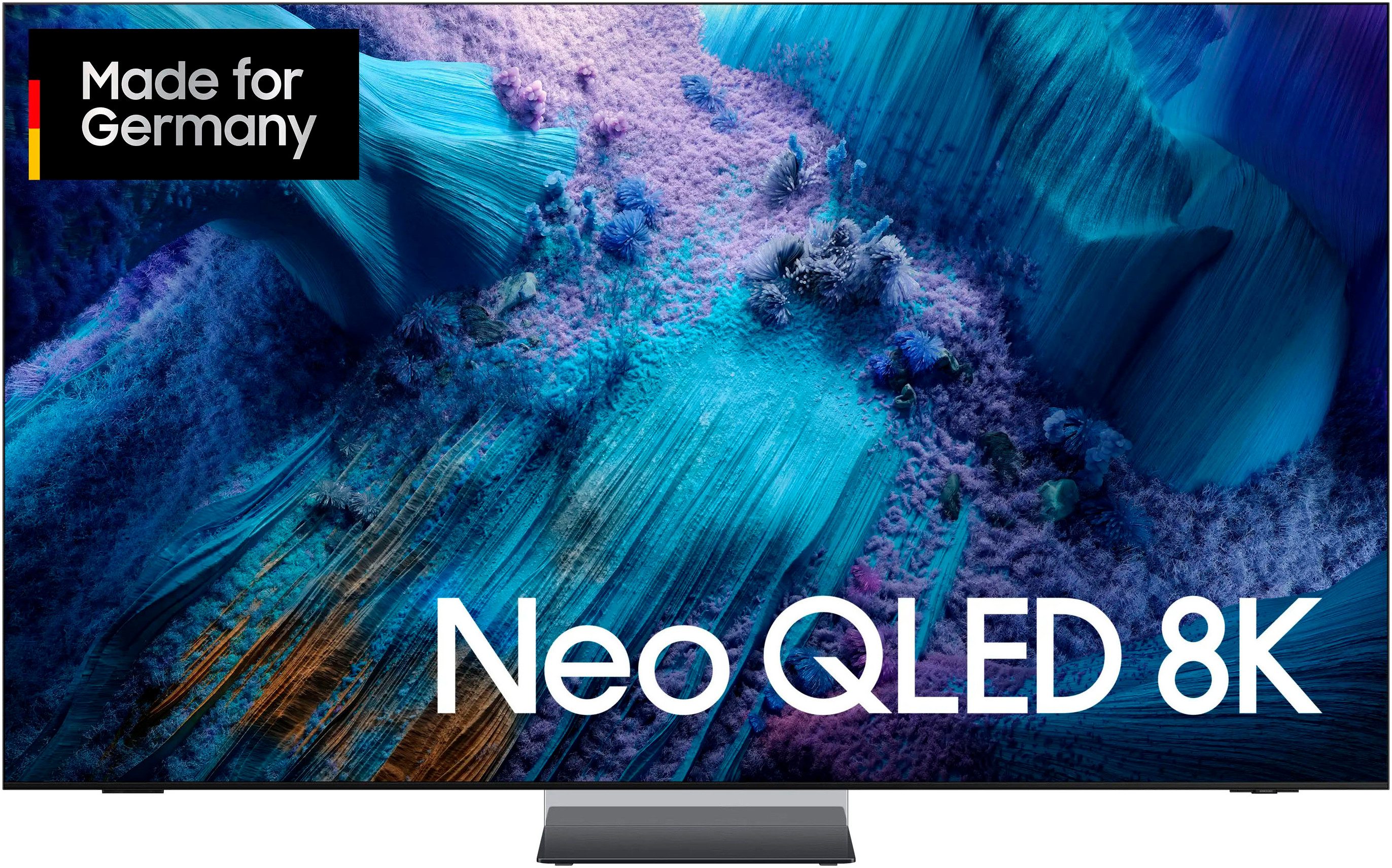Samsung QLED-TV GQ85QN990FT QLED Mini LED-televisie, 8k ai upscaling pro & glare free, draadloze one connect box, art store