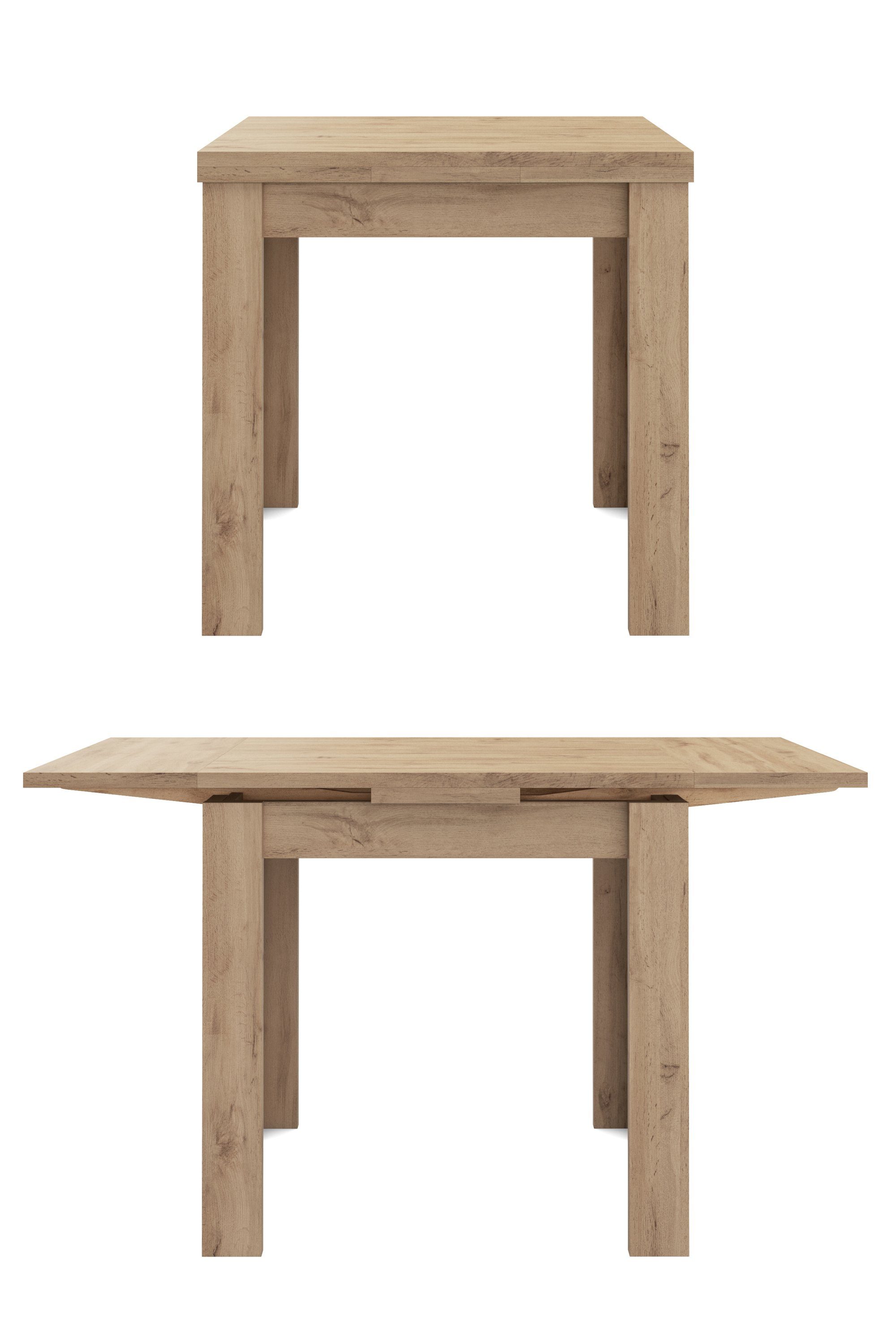 Mäusbacher Eettafel Monti 80x60 cm, uittrekbaar tot 136 cm