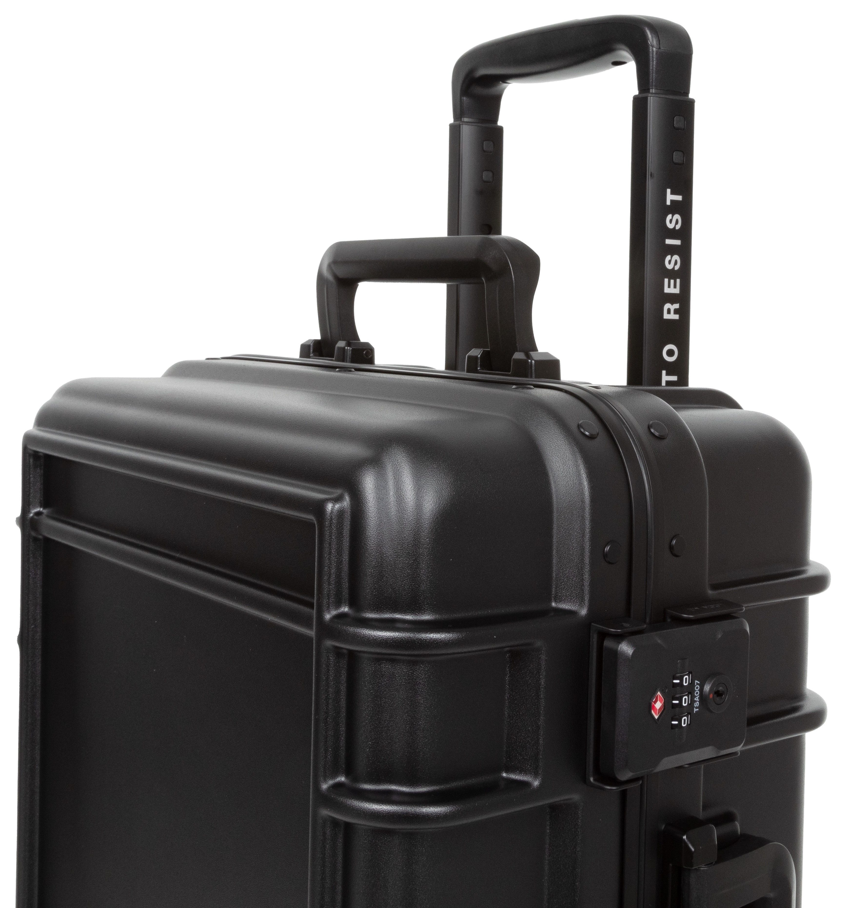 Eastpak Hardshell-trolley RESIST'R CASE S BRUSHED METAL Reisbagage handbagage-koffer TSA-cijferslot