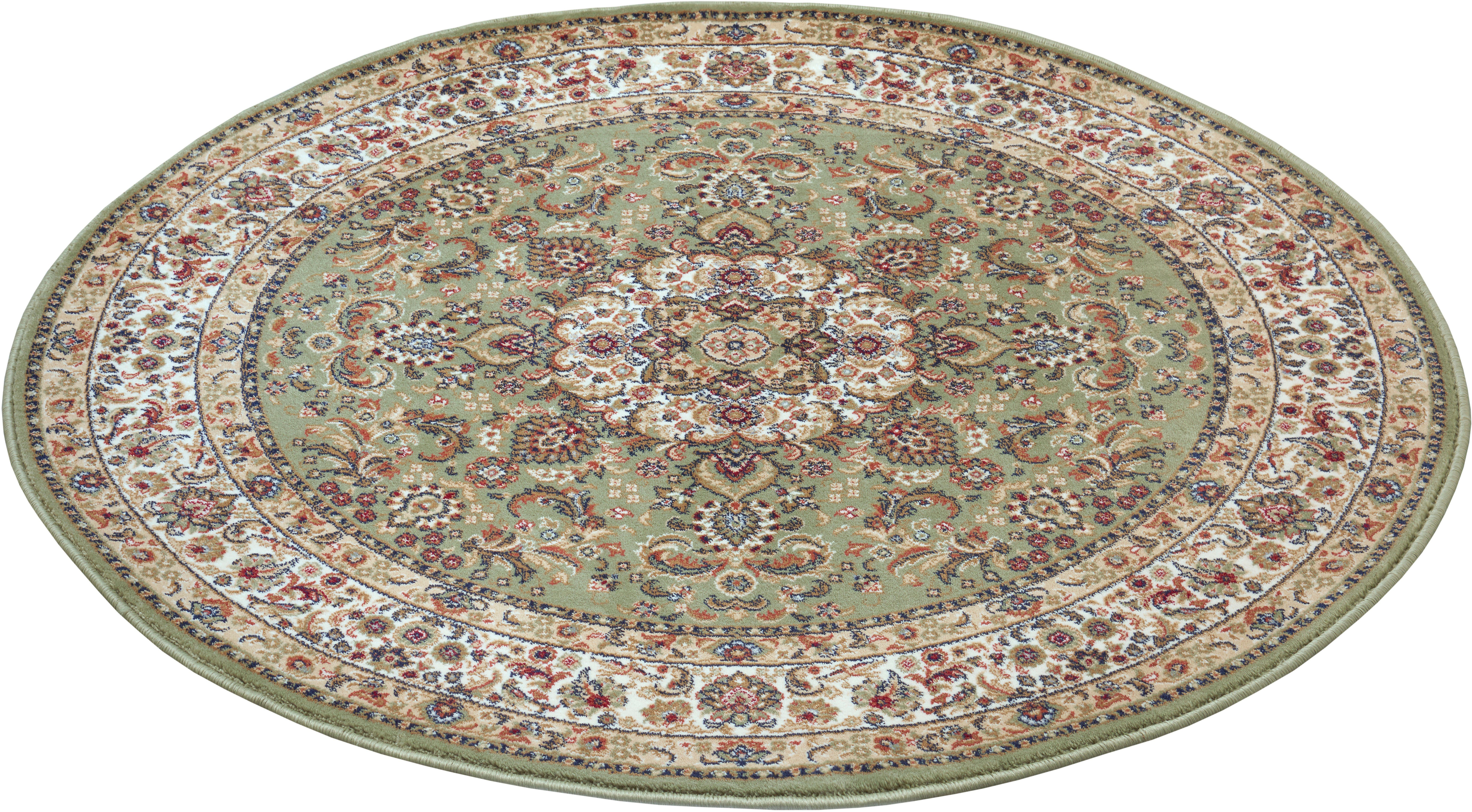 Rond perzisch tapijt - Zahra groen 160 cm rond