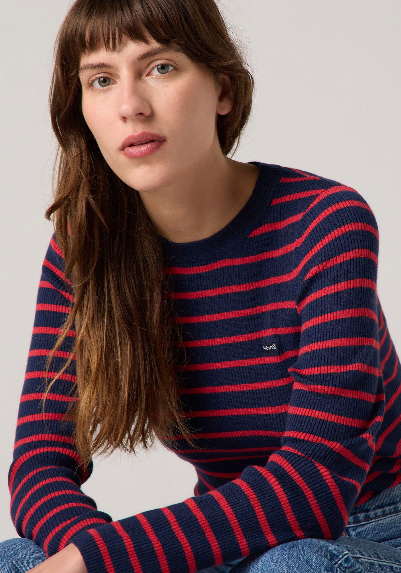 Levi's® Gebreide trui RIB SWEATER met batwing-logo