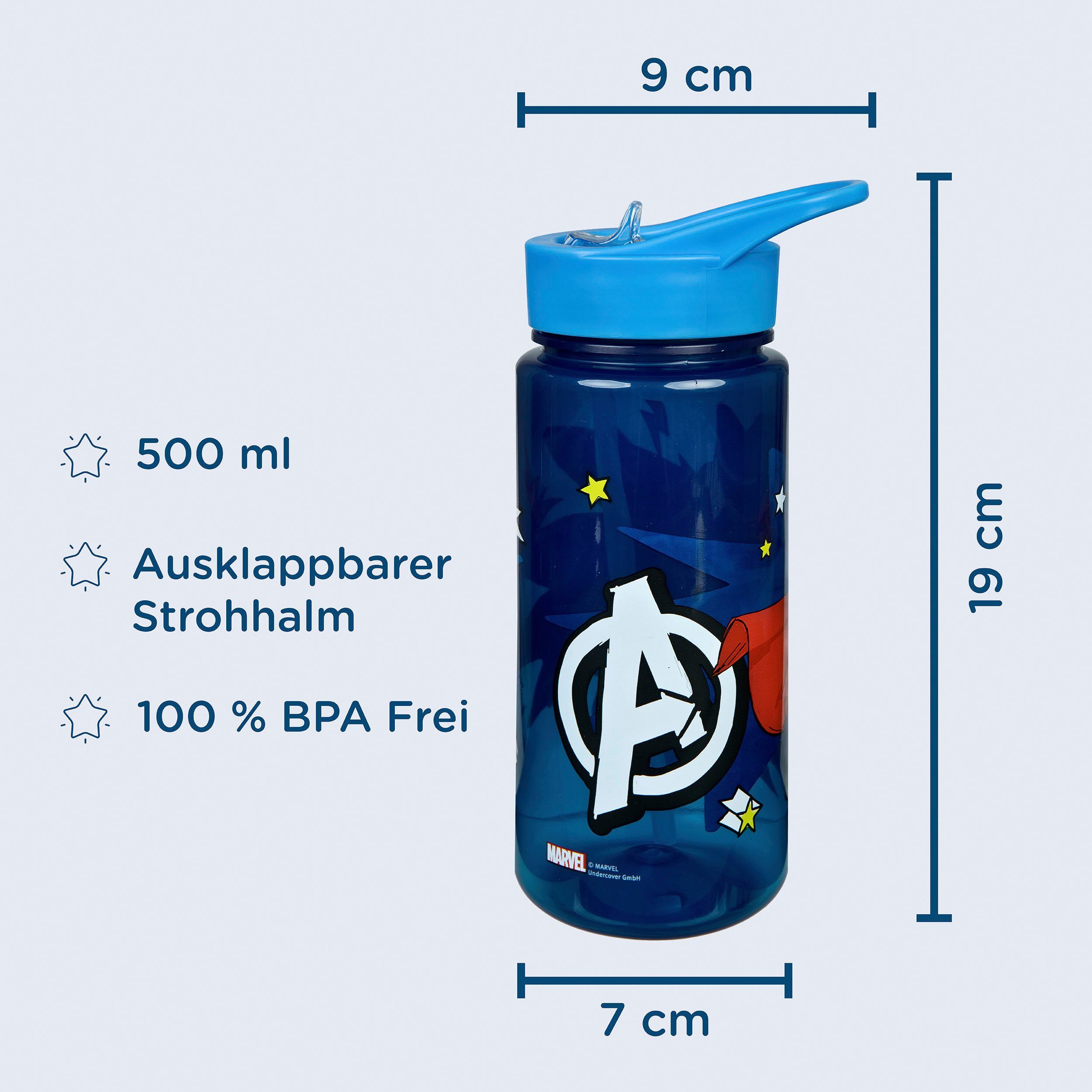 Scooli Lunchbox & drinkfles, Avengers (set, 2-delig)