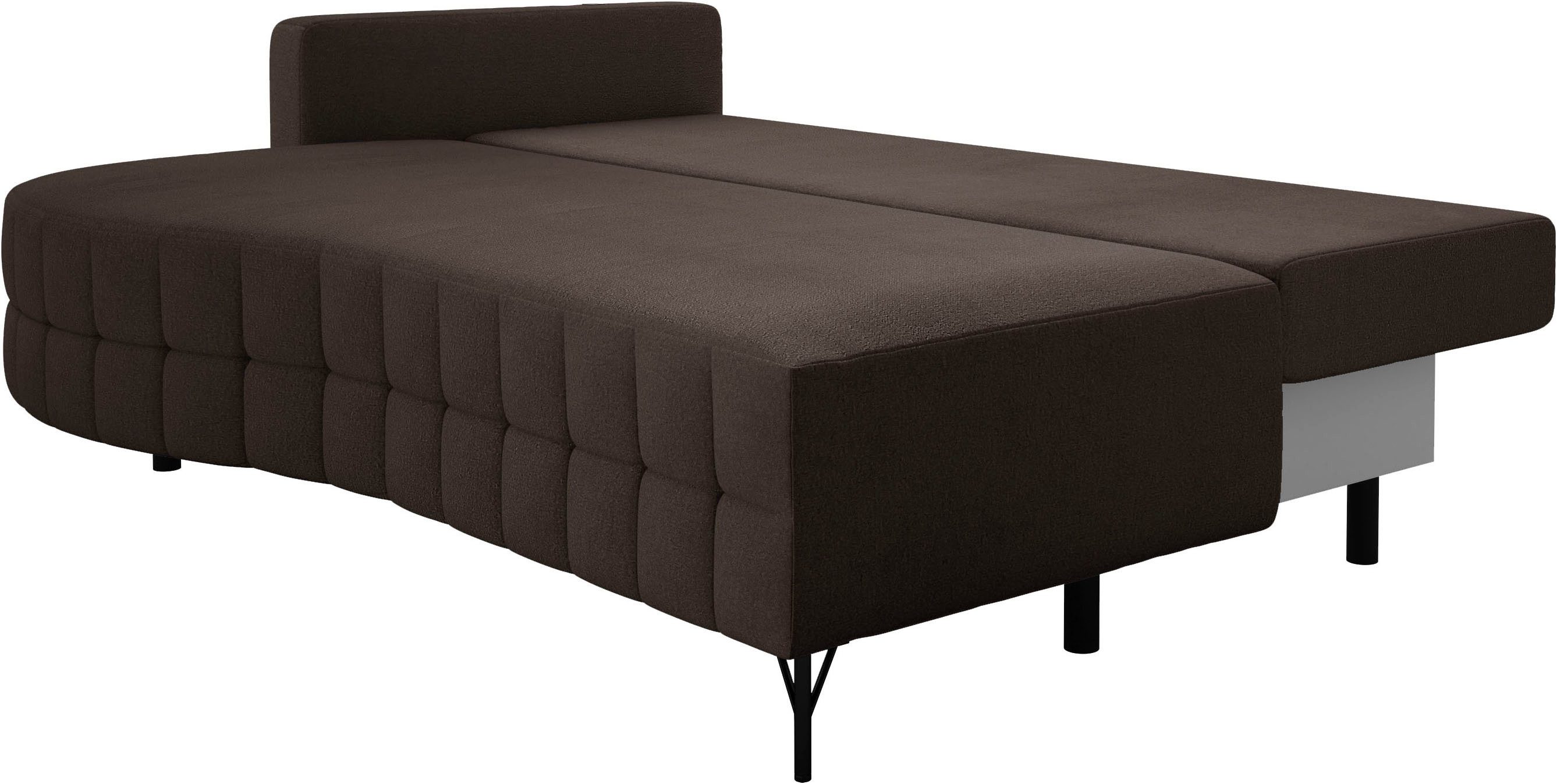 exxpo - sofa fashion Loungebank T wiggy slaapbank met bedfunctie en bedlade, comfortabele bonellvering, super zitcomfort, elegante vormtaal