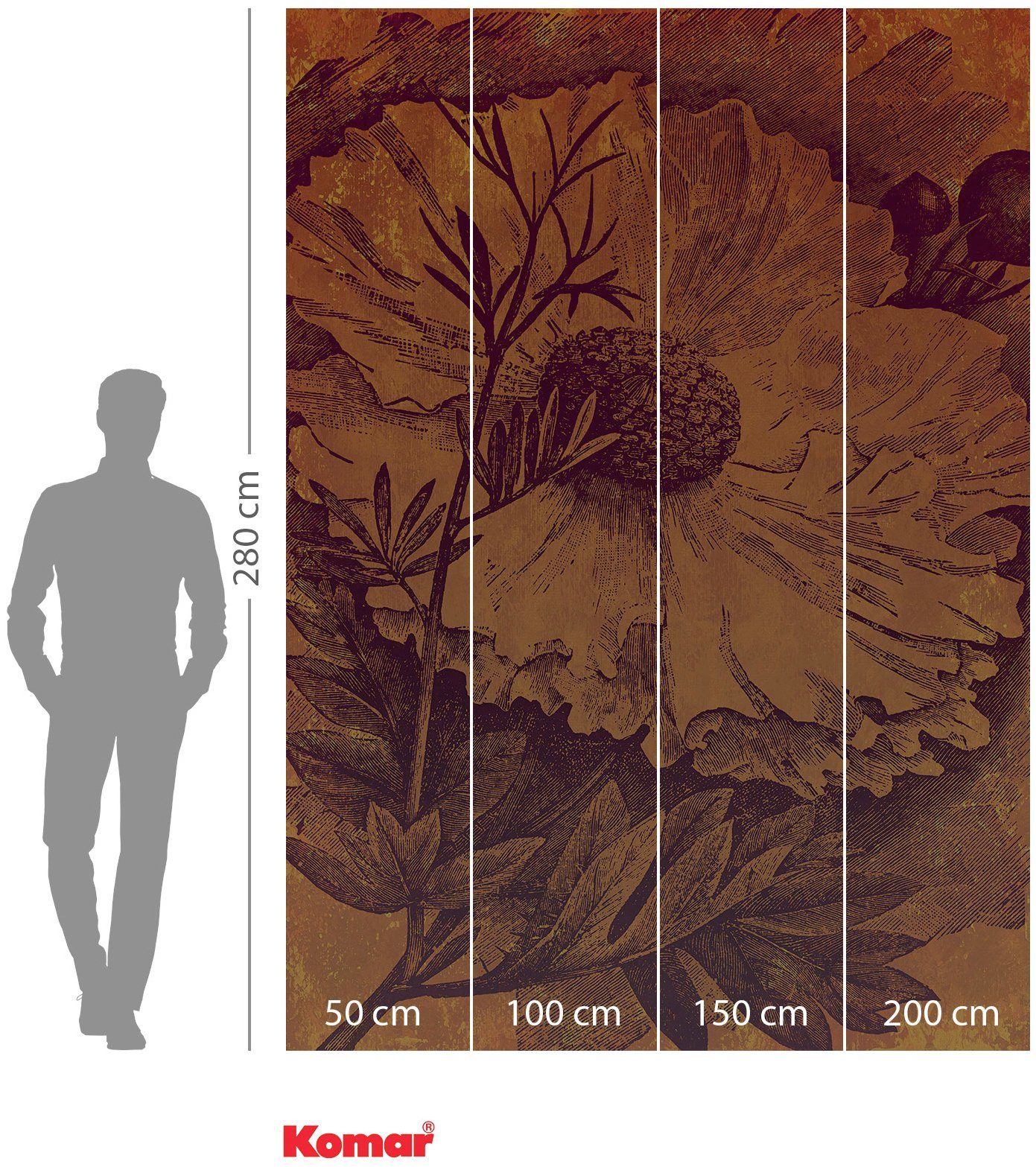 Komar Vliesbehang Digitale print vlies - Harvest - Afmeting 200 x 280 cm