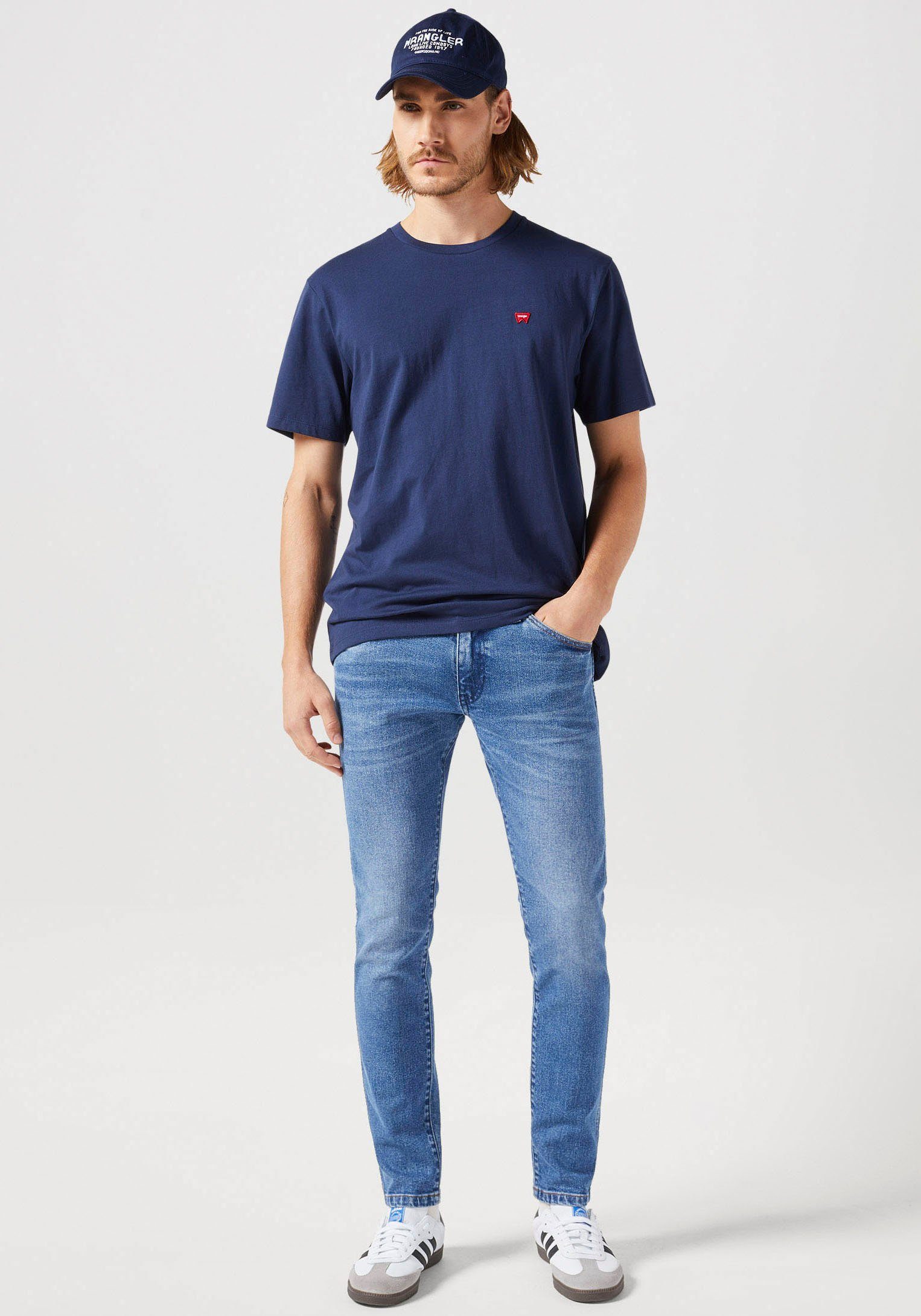 Wrangler Shirt met korte mouwen met logoborduursel op borsthoogte