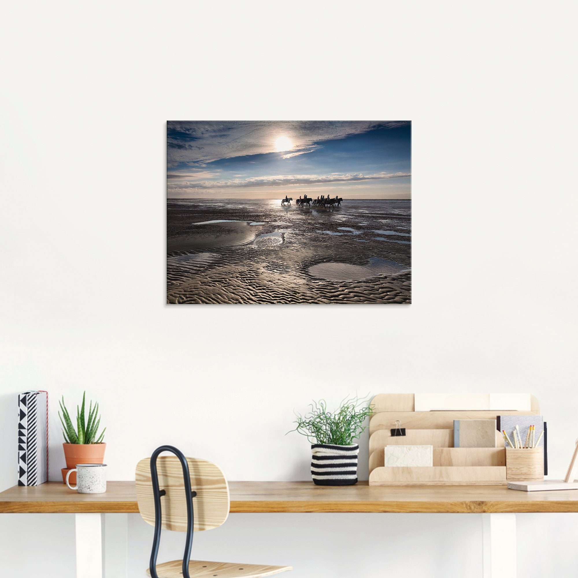 Artland Print op glas Vrijheid aan de zee in verschillende maten