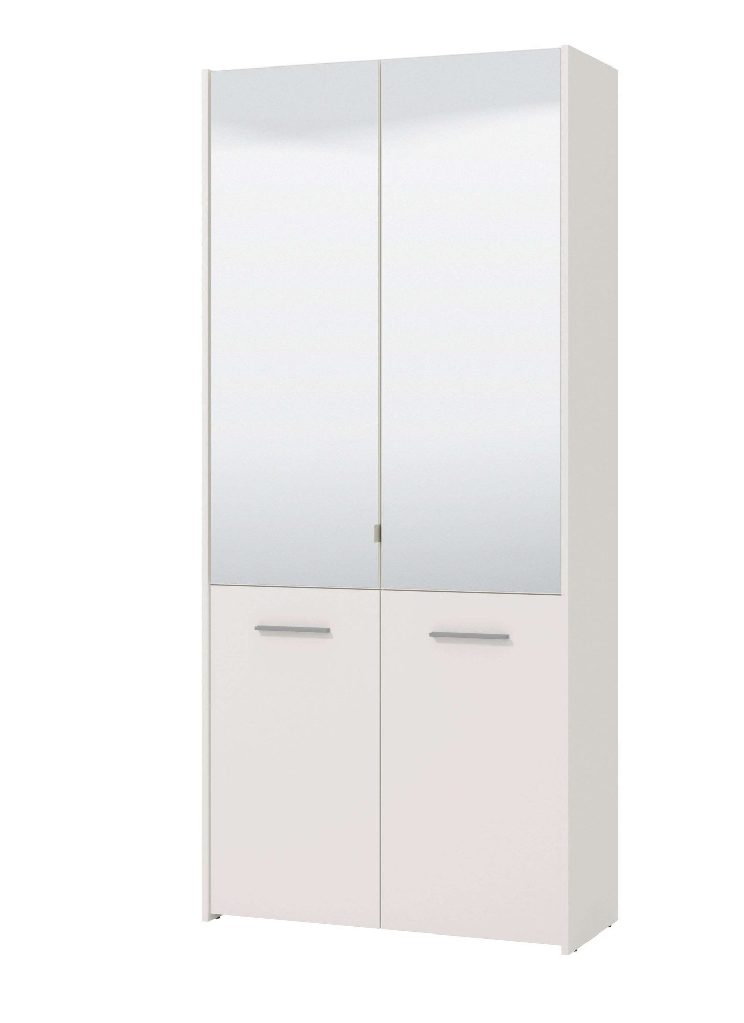 INOSIGN Schoenenkast Menorca schoenenkast, opslagkast, schoenenrek, breedte 90 cm met vier deuren, in moderne en elegante kleuren, met twee spiegels