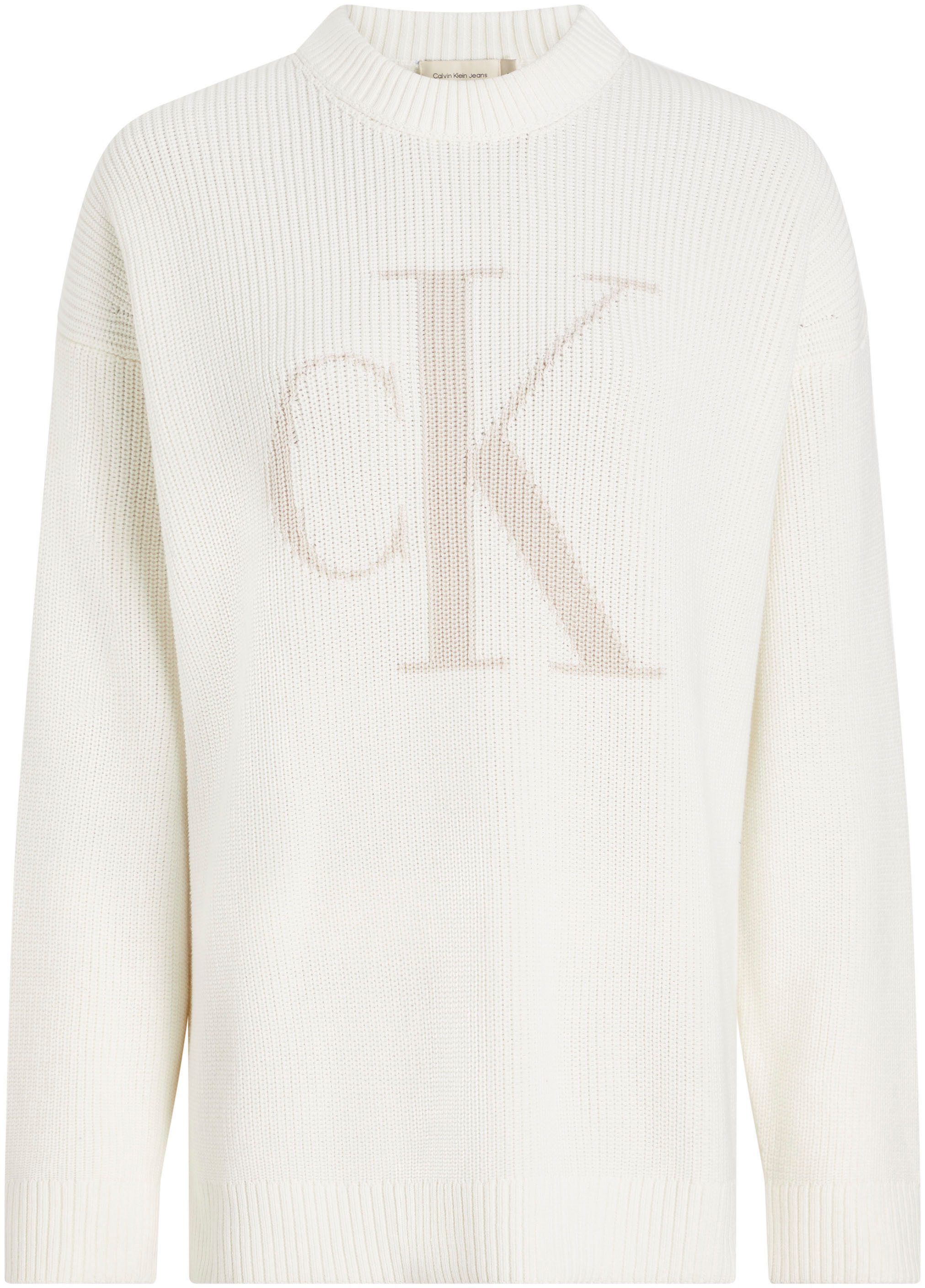 Calvin Klein Jeans Lente Zomer Dames Katoenen Sweaters Collectie Beige Dames