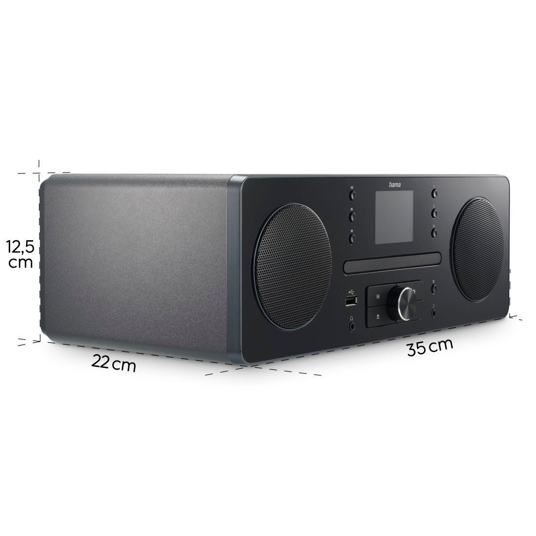 Hama Digitale radio DAB Digitale radio (internet radio, radio wekker, CD-speler, Bluetooth, app)
