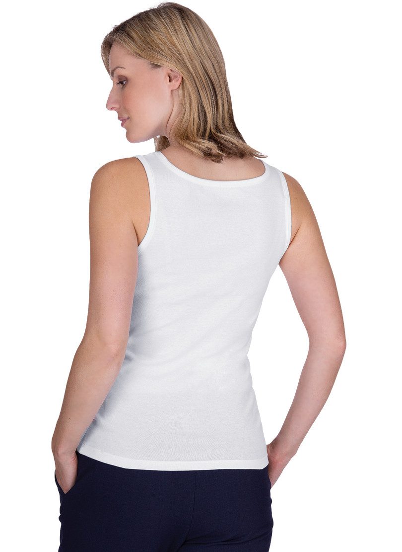 Trigema Tanktop TRIGEMA hemdshirt met kristallen (1-delig)