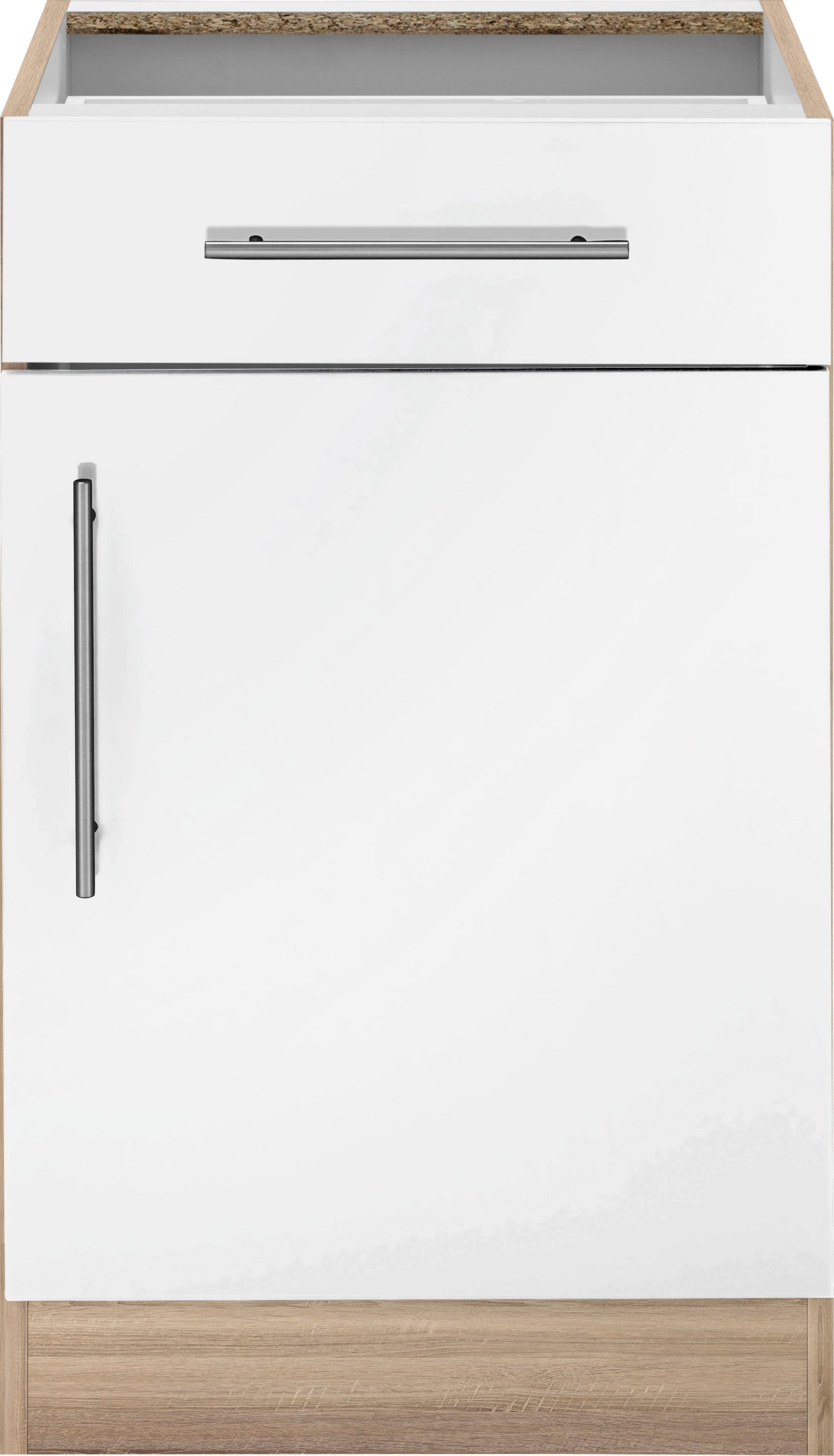 wiho Küchen Onderkast Cali 50 cm breed, zonder werkblad onderkasten beige